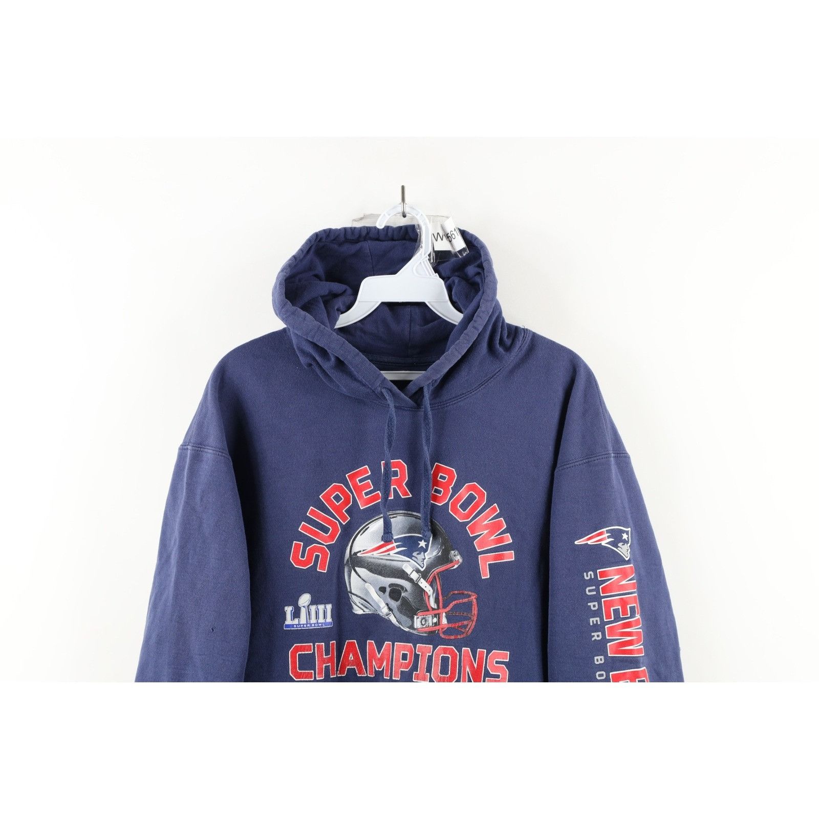 Vintage Fanatics Super Bowl LIII New England Patriots Hoodie Size US XL / EU 56 / 4 - 2 Thumbnail