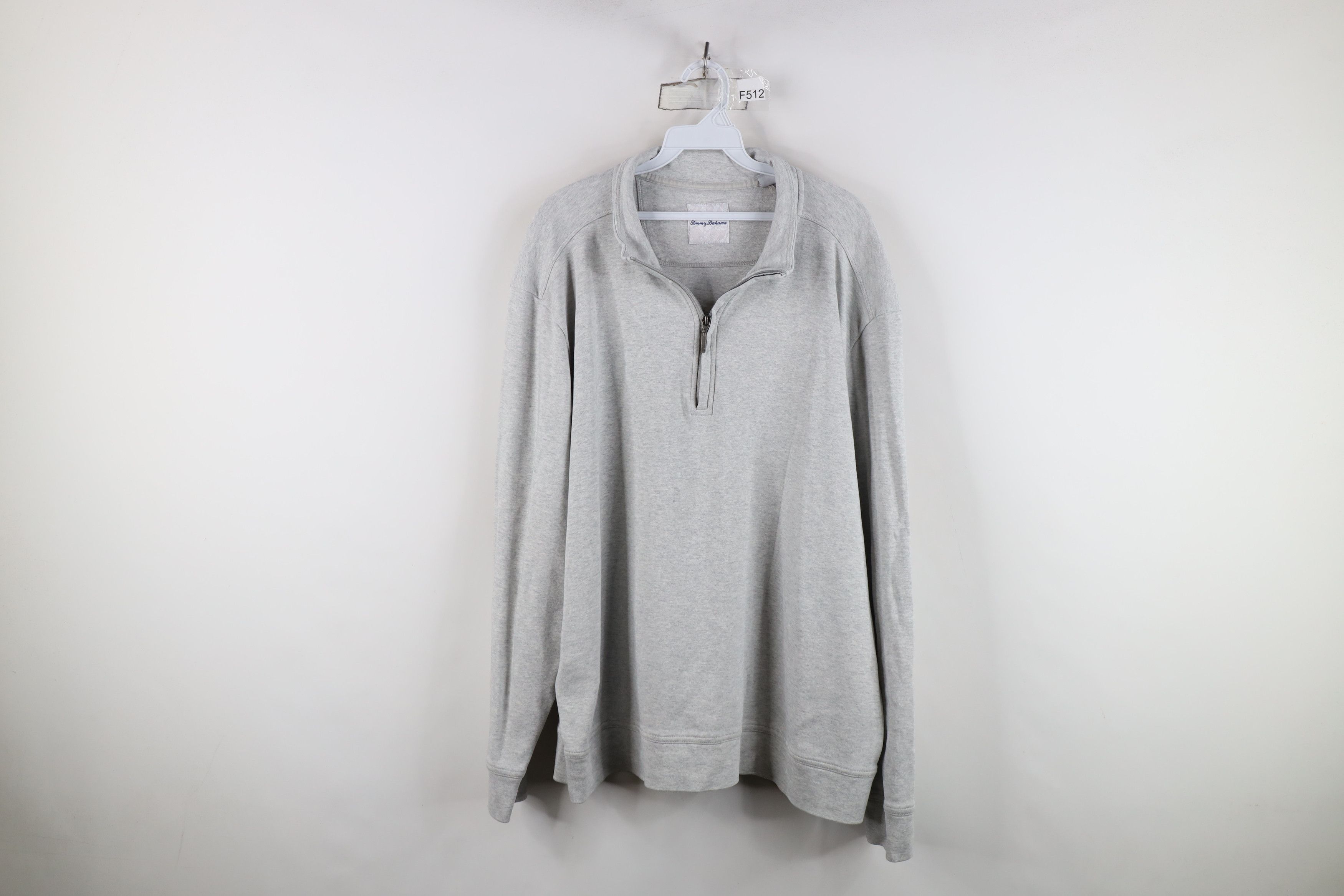 Tommy Bahama Tommy Bahama Knit Half Zip Pullover Sweater Heather Gray Size US XXL / EU 58 / 5 - 1 Thumbnail