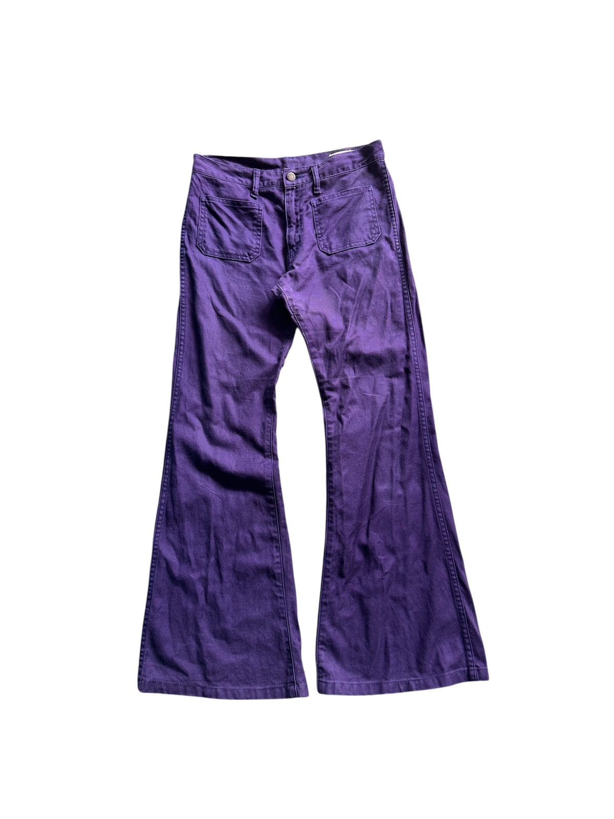 Japanese Brand Vintage Bison Super Flared Pants Size US 30 / EU 46 - 1 Thumbnail