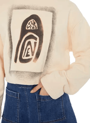 Acne Studios o1y0725 Crewneck Sweatshirt in Beige Size XXS / US 00 / IT 34 - 2 Thumbnail