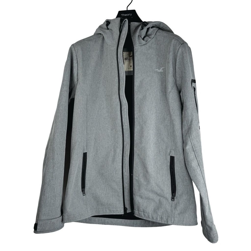 Hollister HOLLISTER Men's Grey Fleece Lined Jacket w Hood/Pockets M Size US M / EU 48-50 / 2 - 6 Thumbnail