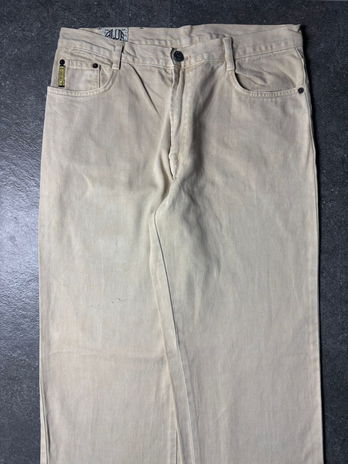 Emporio Armani 1990s Blue Power Wash by Armani Jeans Baggy Pants Size US 32 / EU 48 - 2 Thumbnail