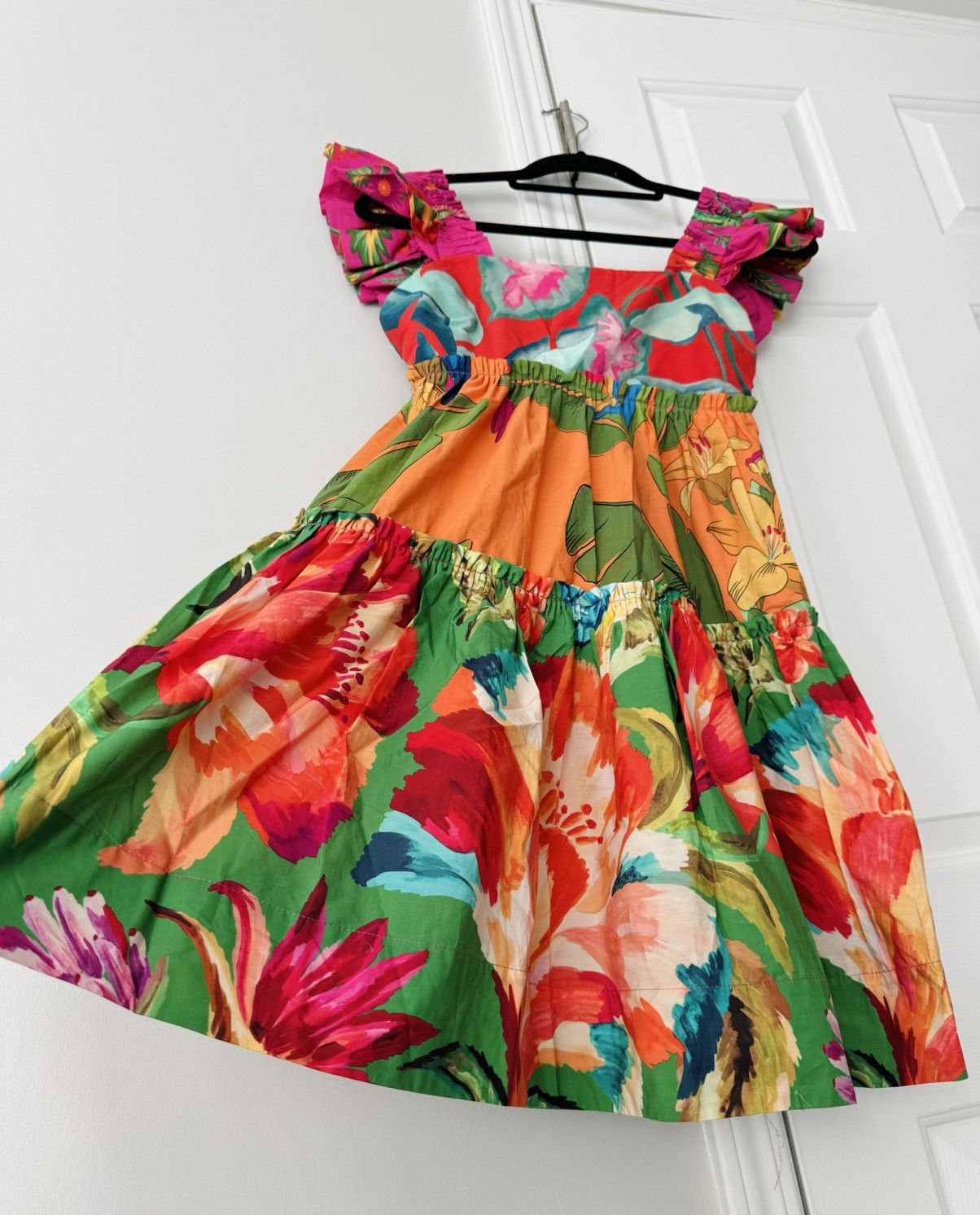 Farm Rio Farm Rio Foliage Mix Cotton Mini Dress, Size XS Size XS / US 0-2 / IT 36-38 - 9 Thumbnail