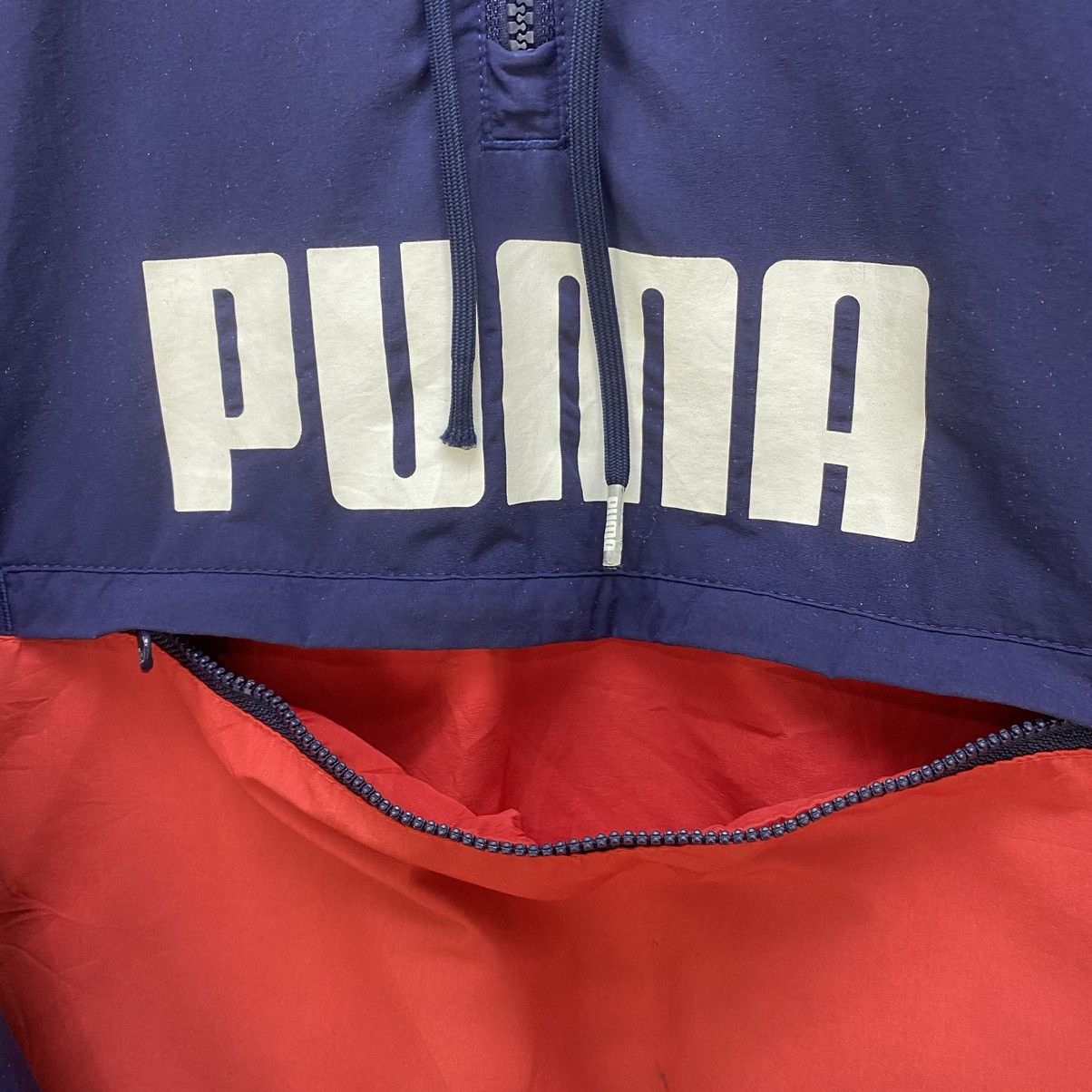 Puma 🔥Vintage Puma Anorak Center Big Logo Jacket Size US M / EU 48-50 / 2 - 4 Thumbnail