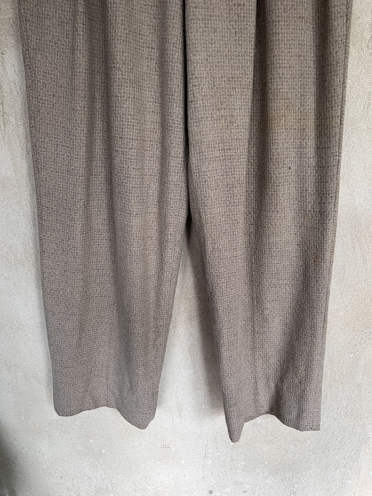 Tete Homme Tete Homme Kazutaka Katoh Wool Baggy Pant Size US 31 - 4 Thumbnail