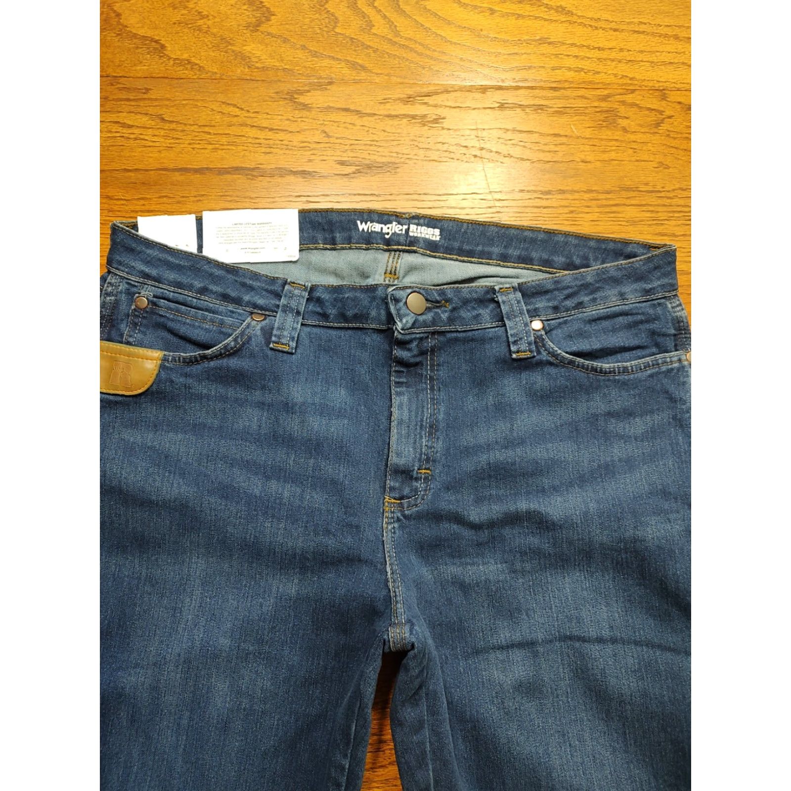Wrangler Wrangler Riggs Jeans Womens 16x32 Blue Bootcut 5 Pocket Stretch Workwear NWT Size 38" / US 16 / IT 52 - 4 Thumbnail
