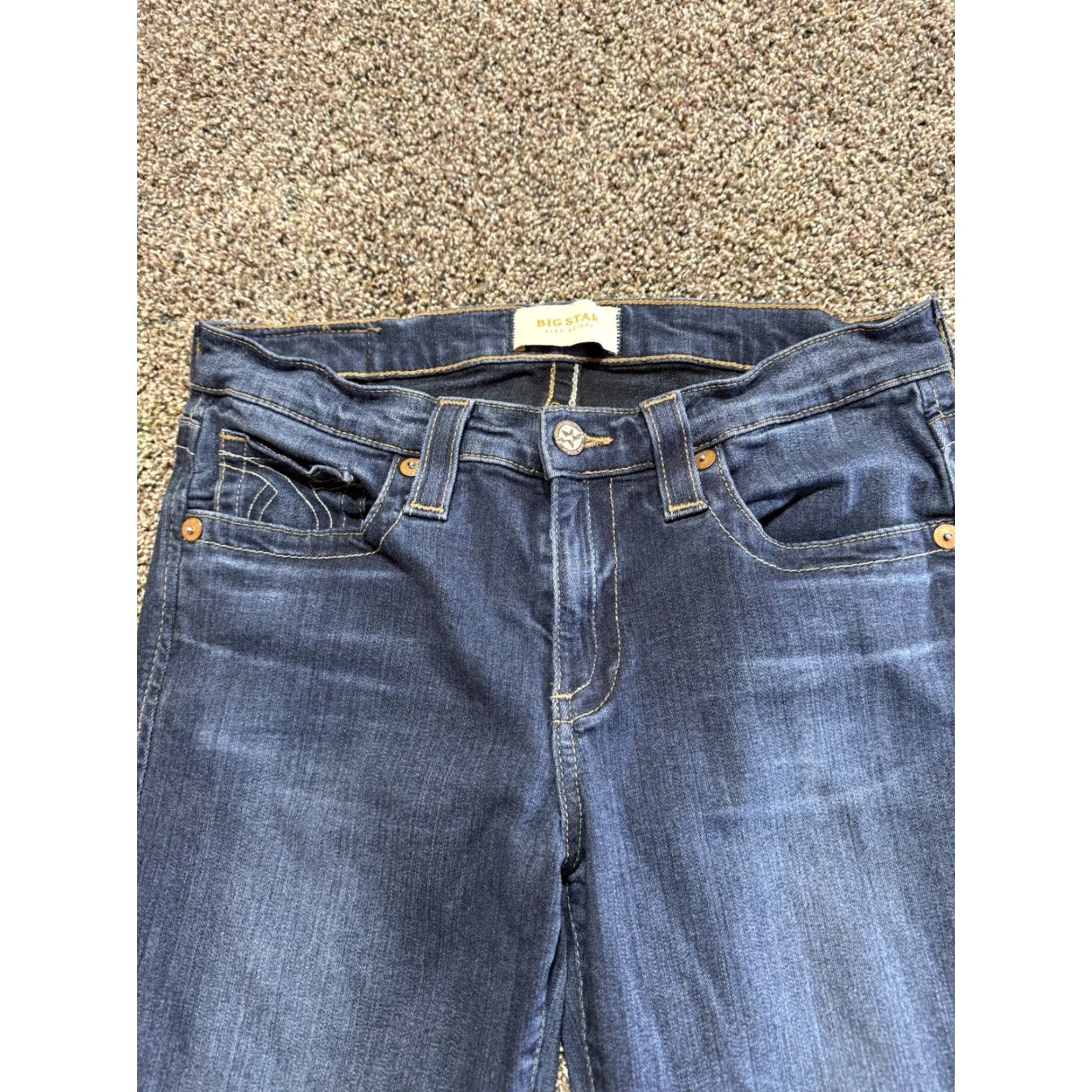 Denime BIG STAR Jeans Women's Size 29 Blue Denim Skinny Stretch 5-Pocket Design Size 29" - 3 Thumbnail