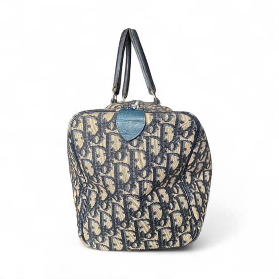 Christian Dior Monsieur Authentic Vintage Dior Trotter/Boston Bag in Blue Size ONE SIZE - 2 Thumbnail