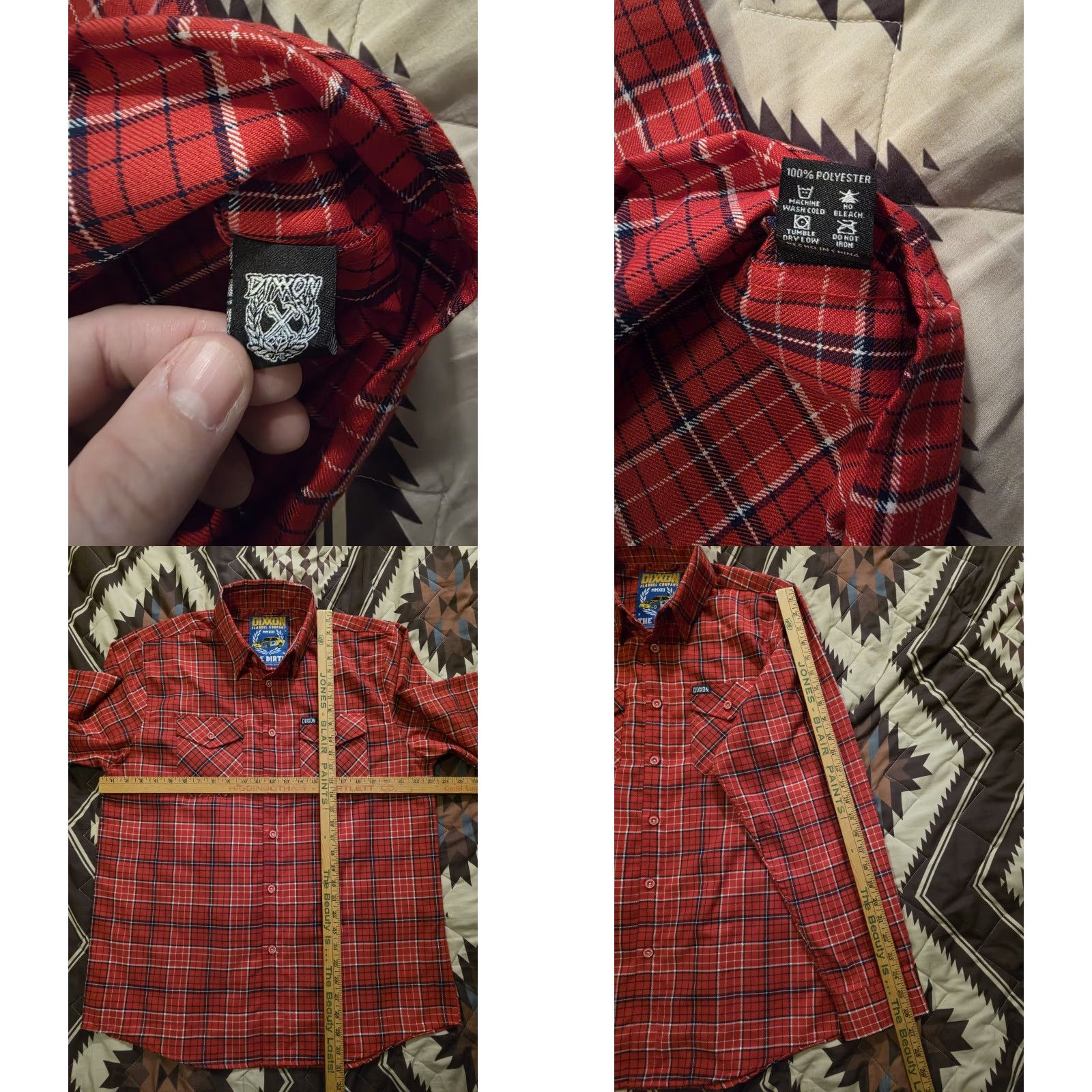 Vintage Dixxon Flannel Company The Dirte Long Sleeve Red Plaid Shirt Mens Large Button-Up Collared Relaxed Fit Casual Workwear Size US L / EU 52-54 / 3 - 8 Thumbnail
