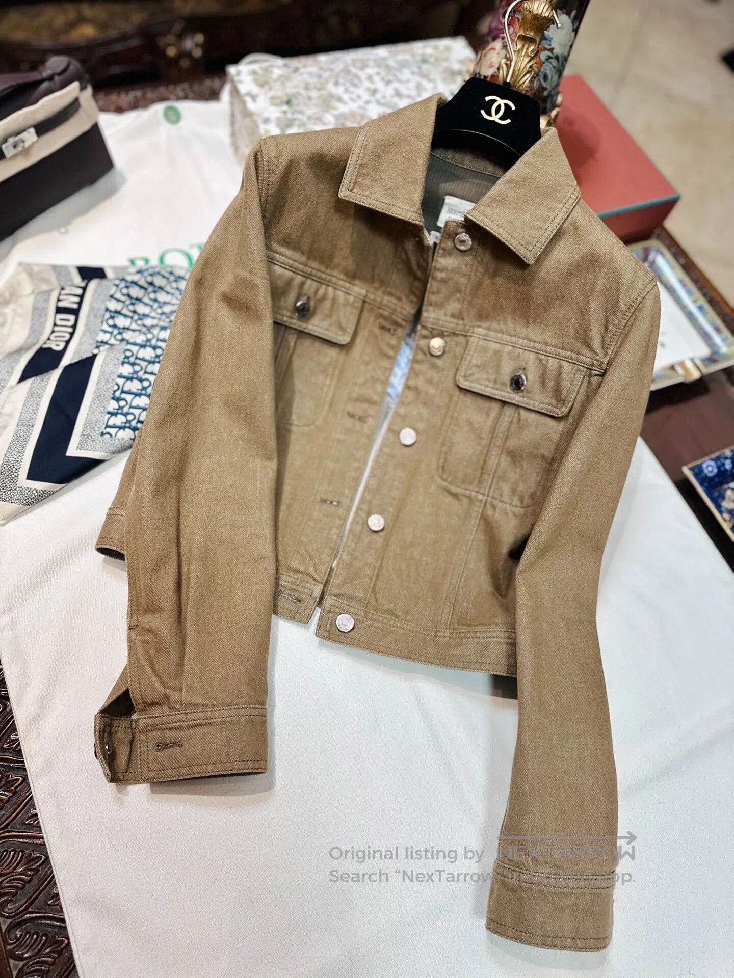 Hermes hermes vintage denim jacket for autumn winter. Size US M / EU 48-50 / 2 - 1 Thumbnail