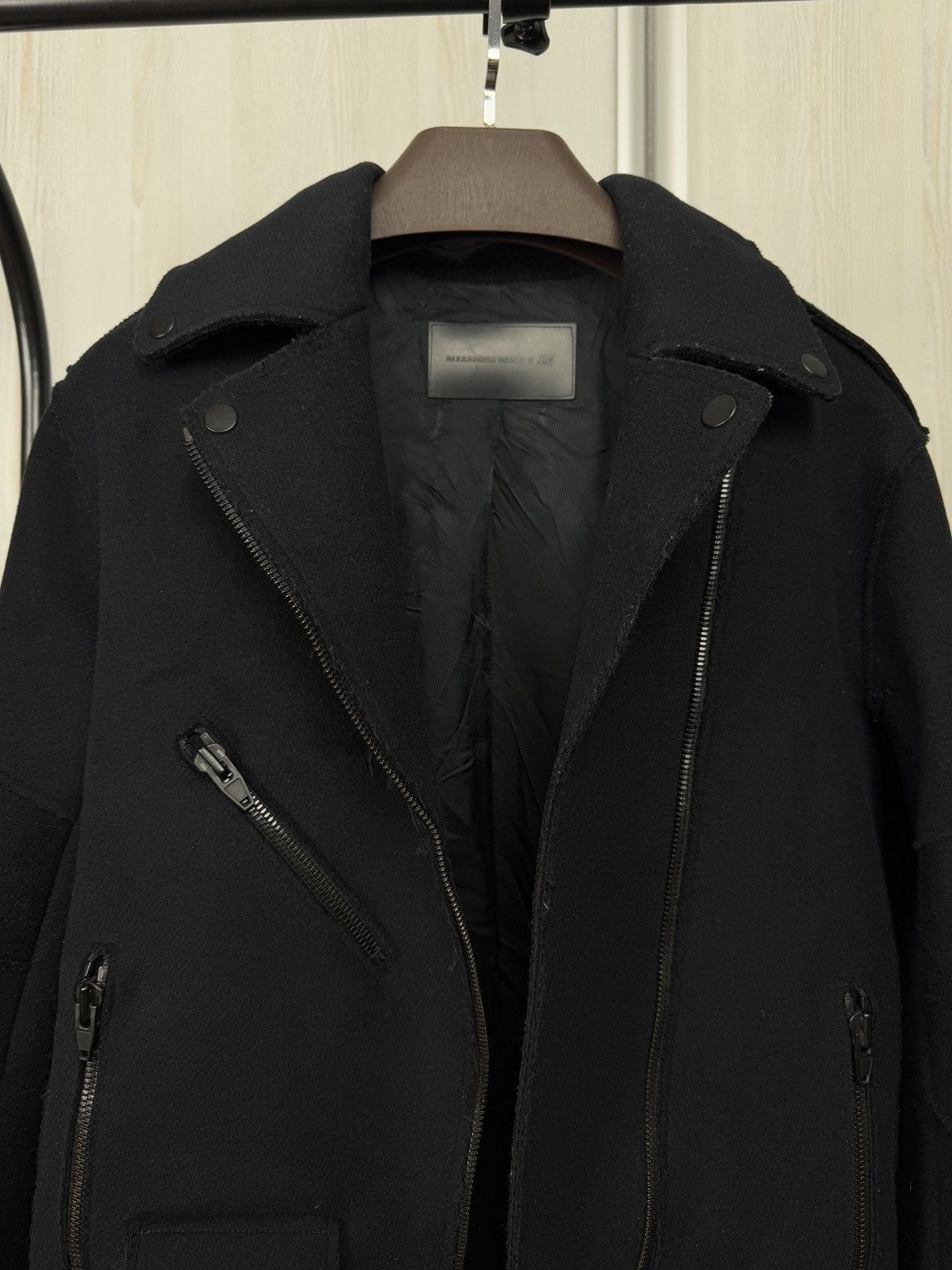 Alexander Wang × H&M Alexander Wang x H&M wool blend biker style oversized jacket Size S / US 4 / IT 40 - 3 Thumbnail