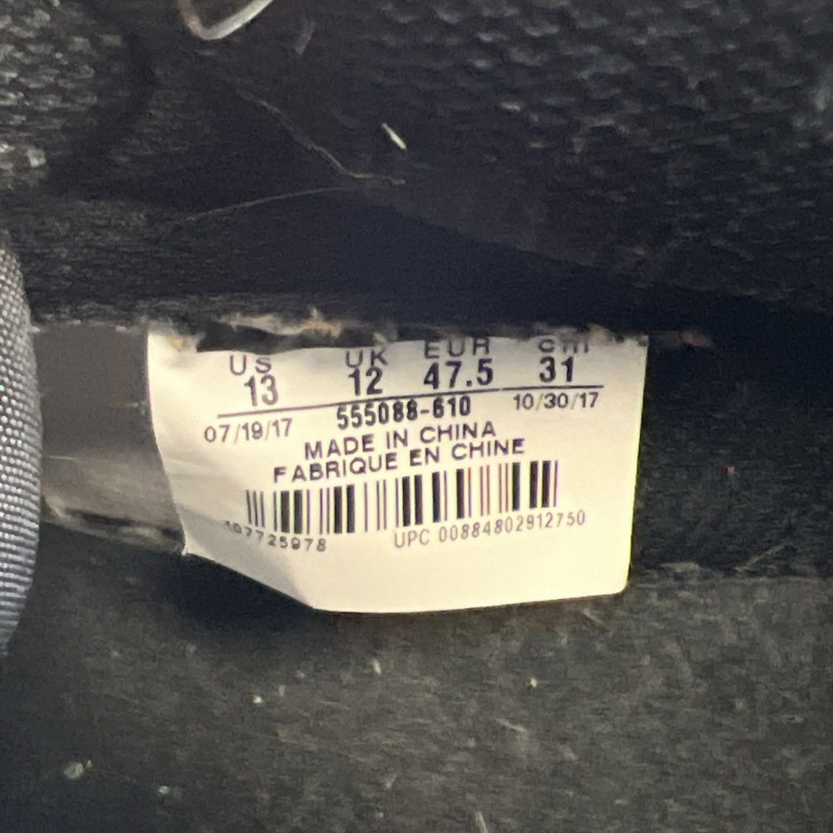 Nike Air Jordan 1 high bred toe Size US 13 / EU 46 - 8 Thumbnail