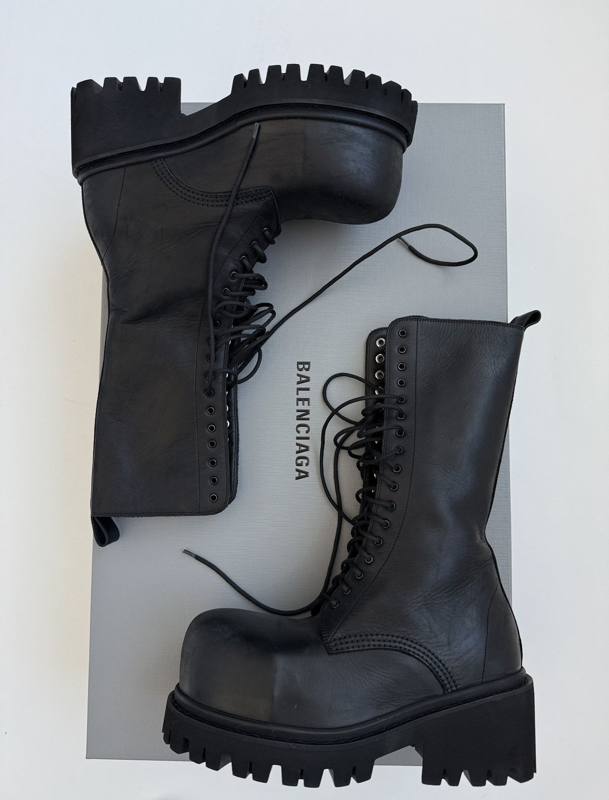 Balenciaga FW24 RUNWAY TALL STOMPER BOOTS | Grailed