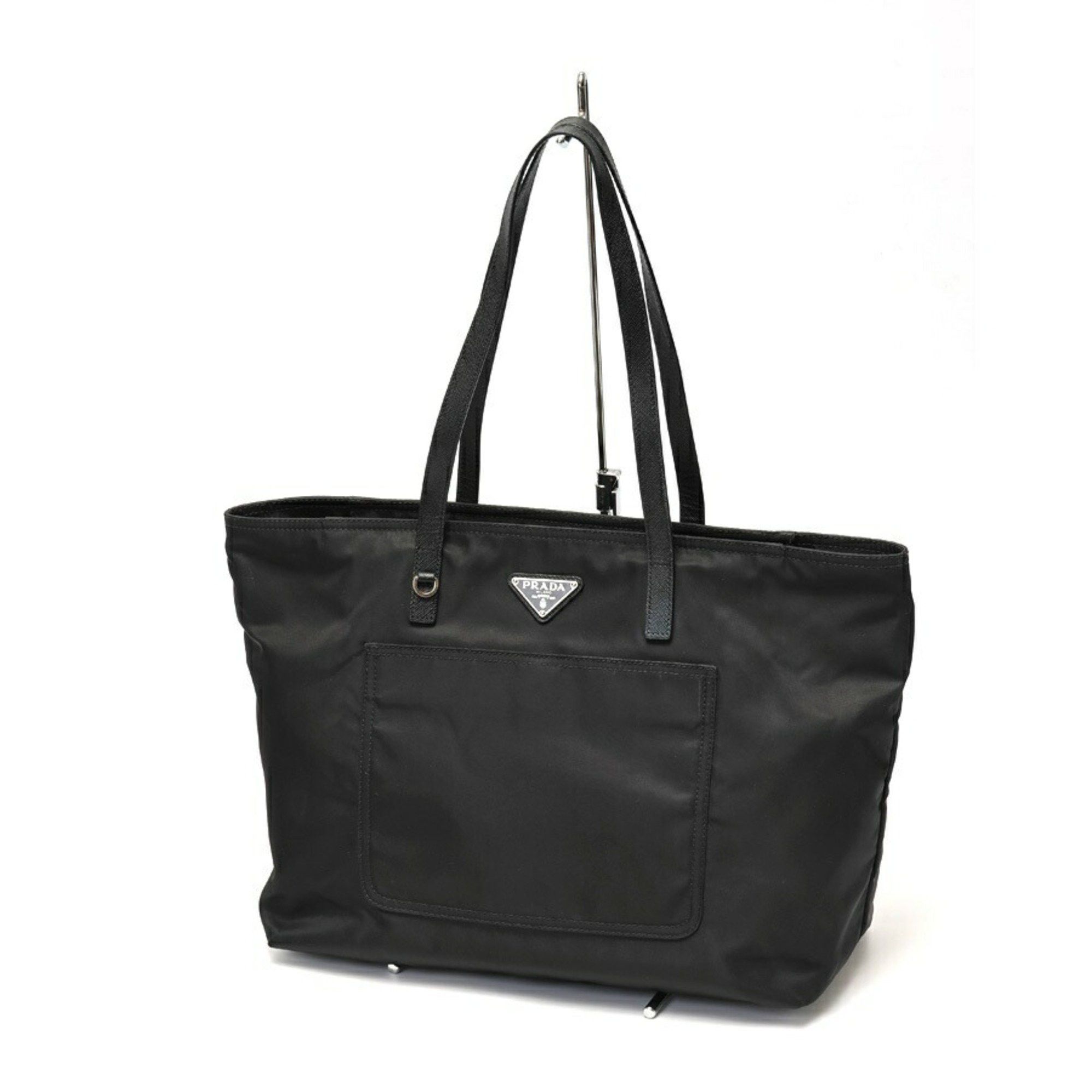 Prada Tote Bag Shoulder 1Bg052 Nylon Black S-157997, Women's
