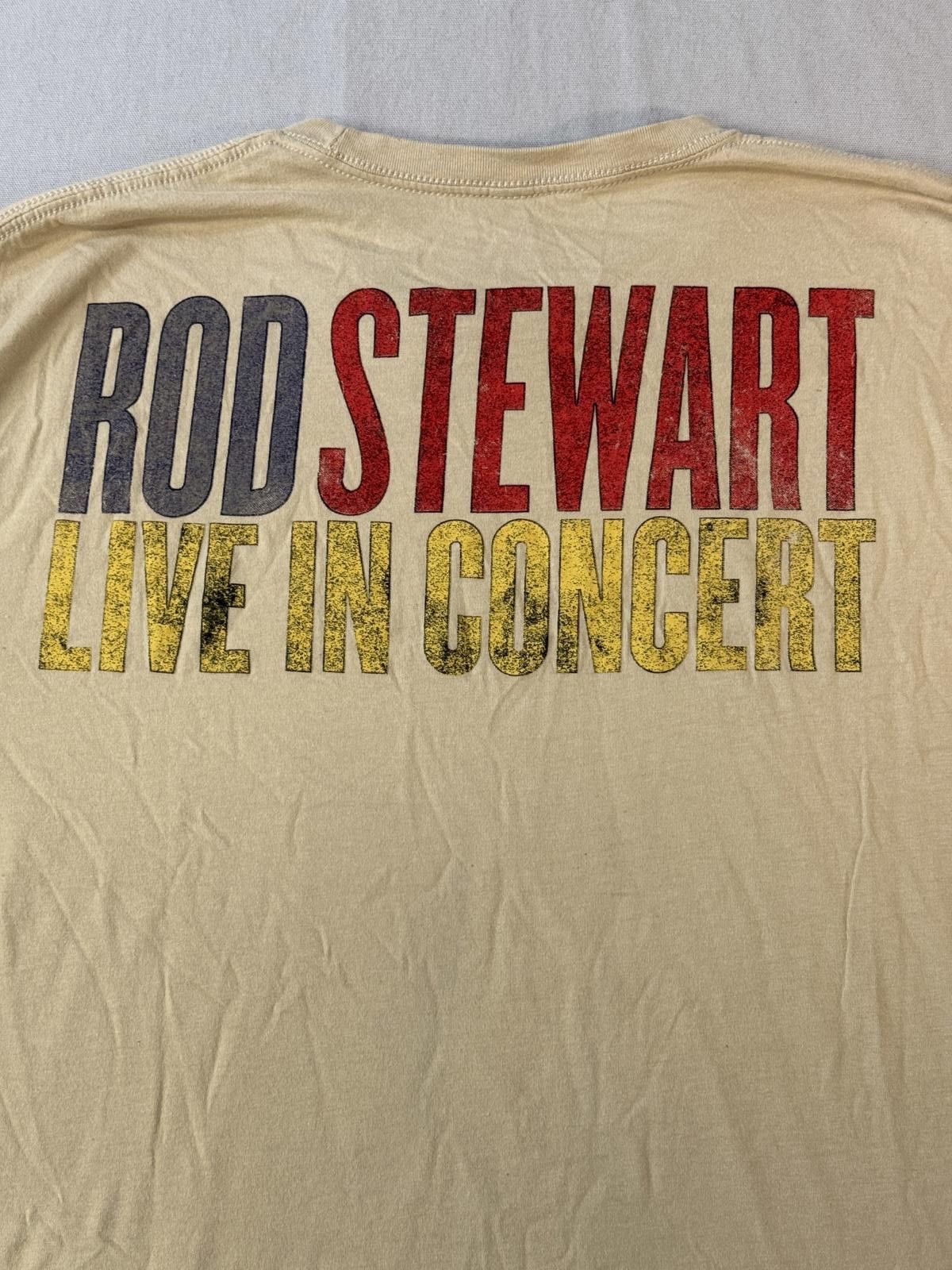 Designer Young Rod Stewart Singer T-shirt Live in Concert Tee XL Size US XL / EU 56 / 4 - 5 Thumbnail