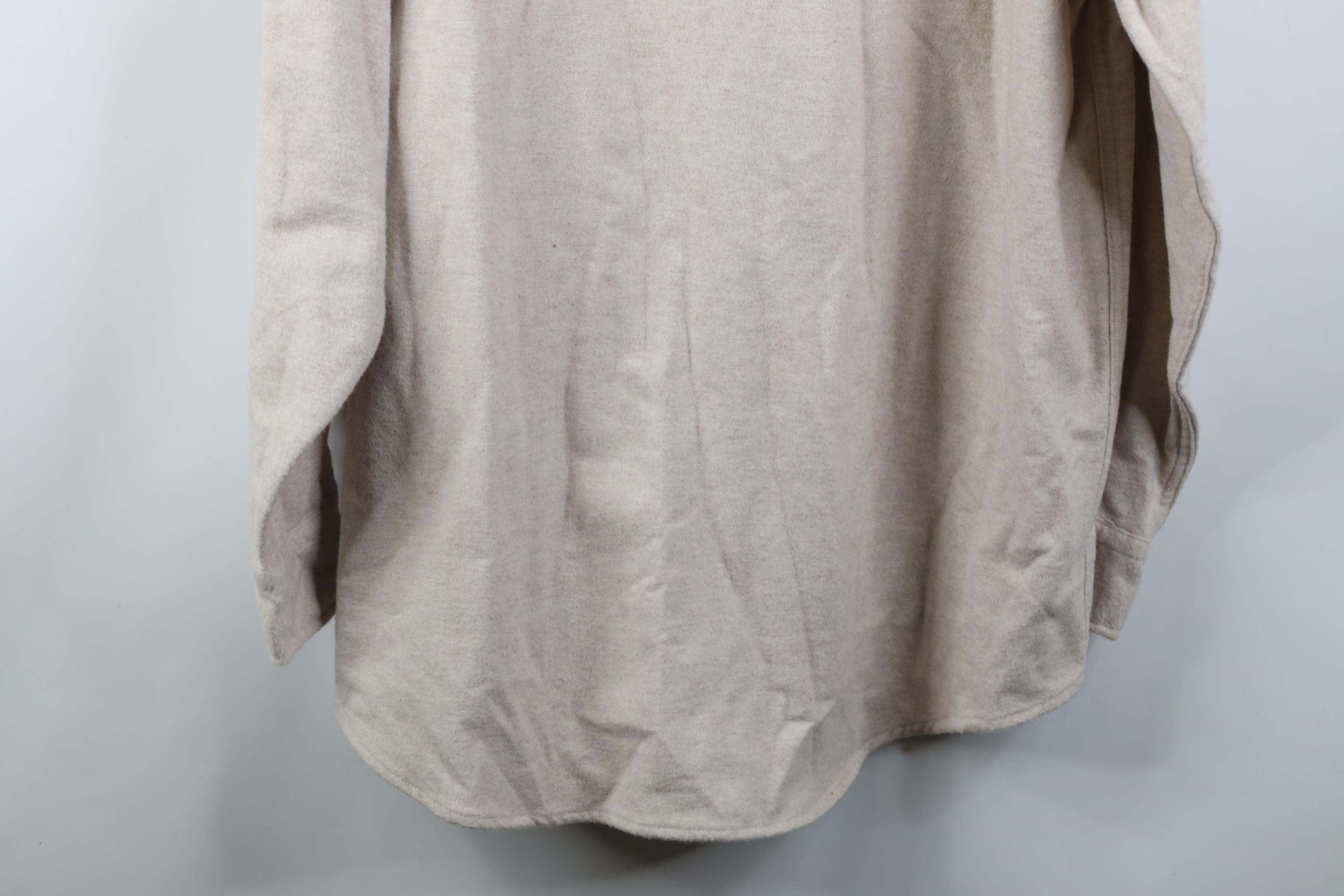 Vintage Vintage 90s Streetwear Chamois Cloth Button Shirt Beige Size US XL / EU 56 / 4 - 12 Thumbnail