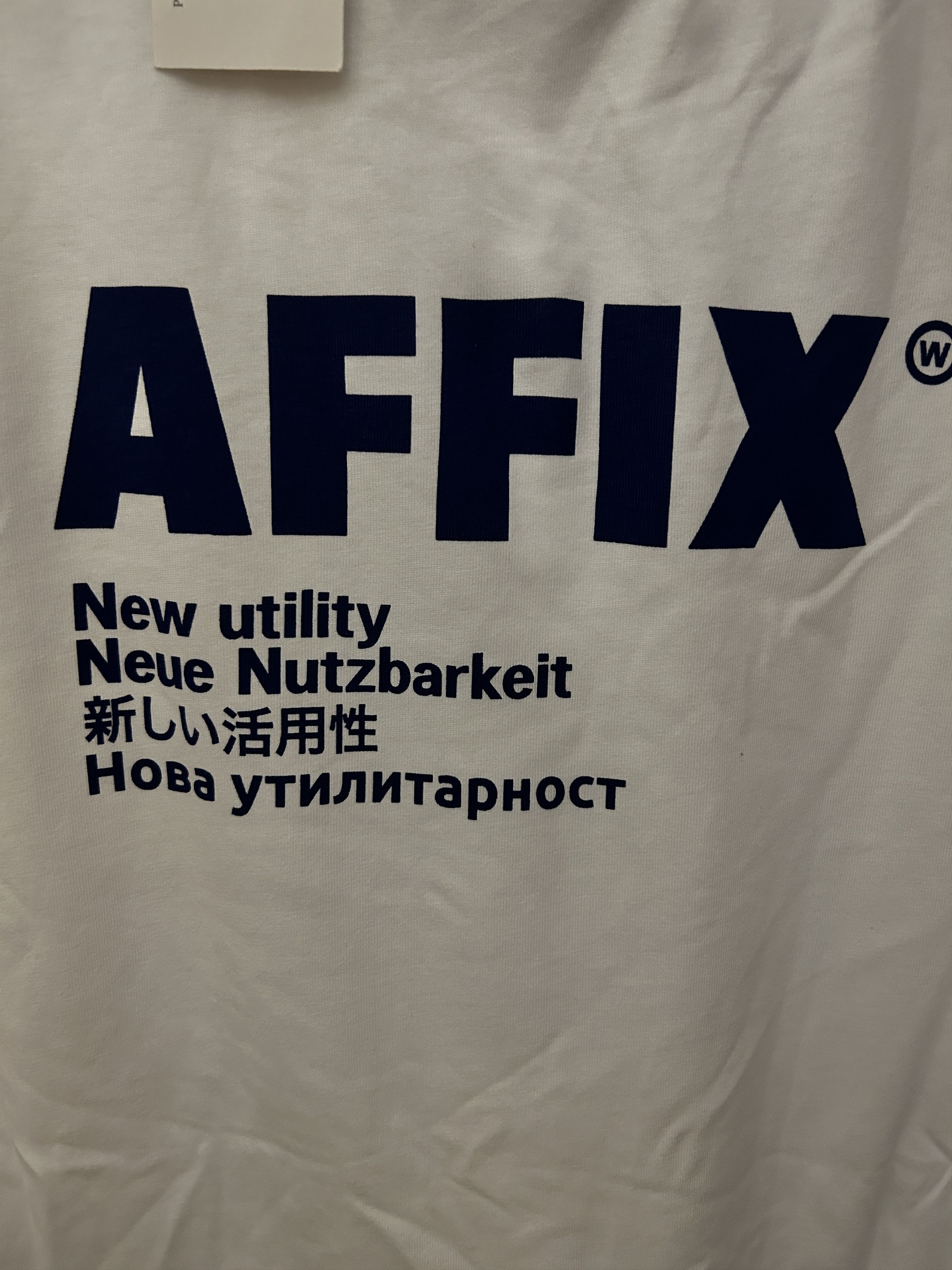 AFFXWRKS AFFIX LOGO T-shirt Print Cotton Tee New Utility Work Size US XL / EU 56 / 4 - 4 Thumbnail
