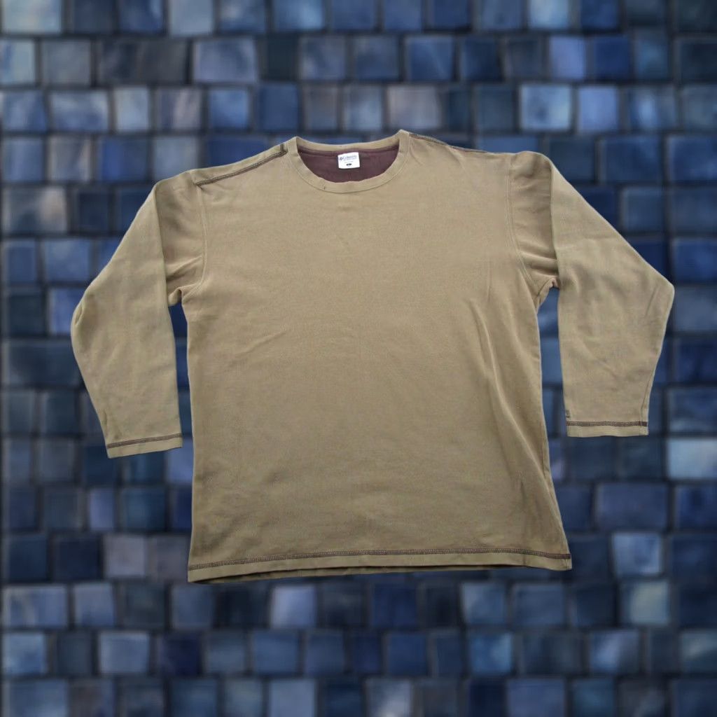 Vintage VINTAGE Columbia Long Sleeve Shirt Mens Size L Beige Crew Neck Logo Knit Cotton 2020s Fall Winter Spring Summer Men Size US L / EU 52-54 / 3 - 1 Thumbnail