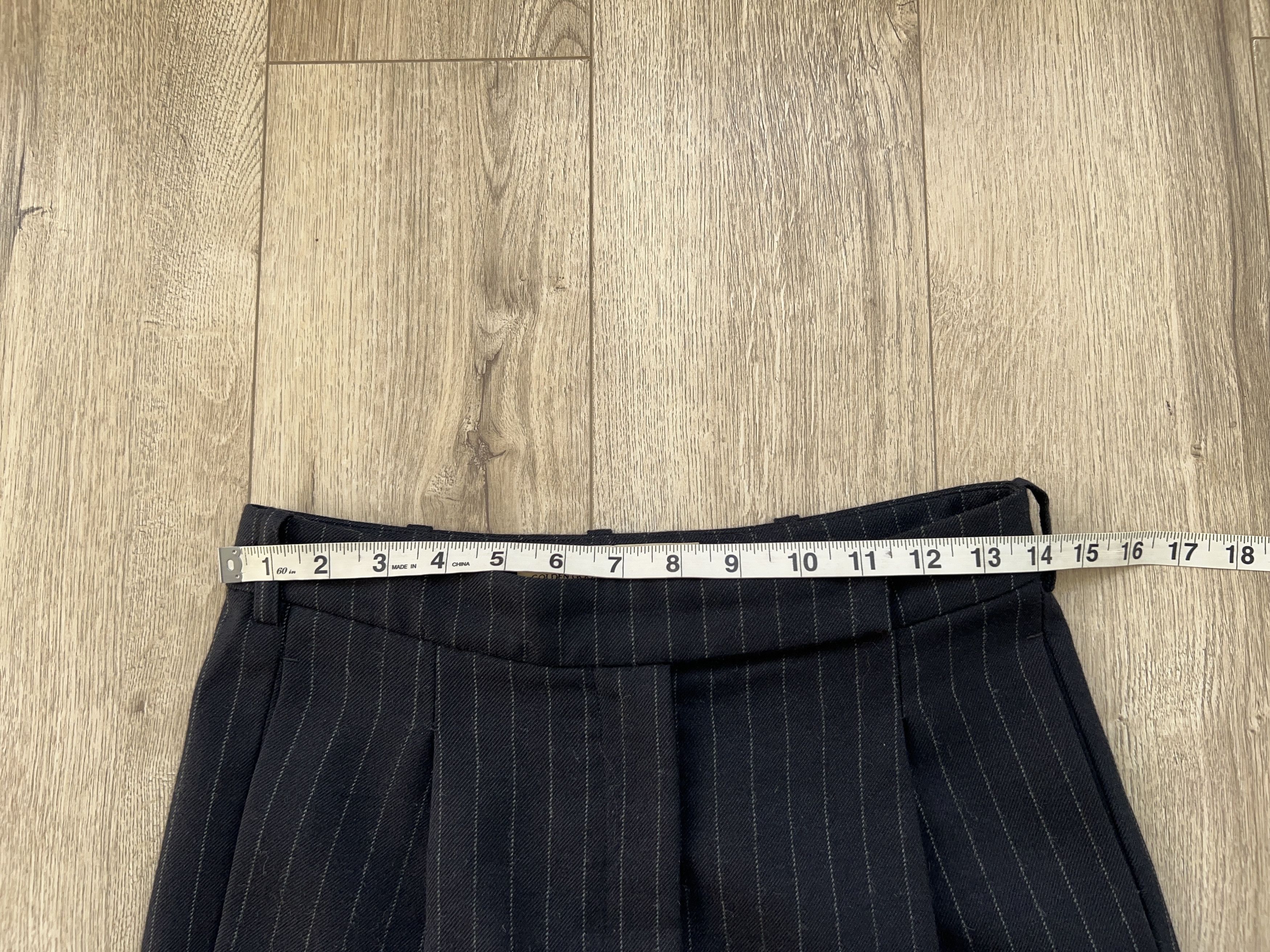 Designer × Golden Goose Womens Deluxe Brand Wool Striped Pants Trousers Size S Size 26" / US 2 / IT 38 - 7 Thumbnail