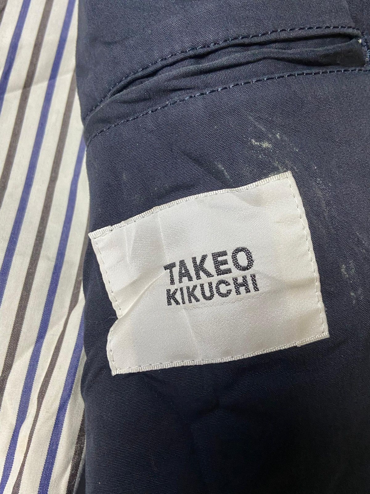 Japanese Brand × Takeo Kikuchi × Vintage Takeo Kikuchi Belted Double Breasted Coat (121) Size US XXS / EU 40 - 8 Thumbnail