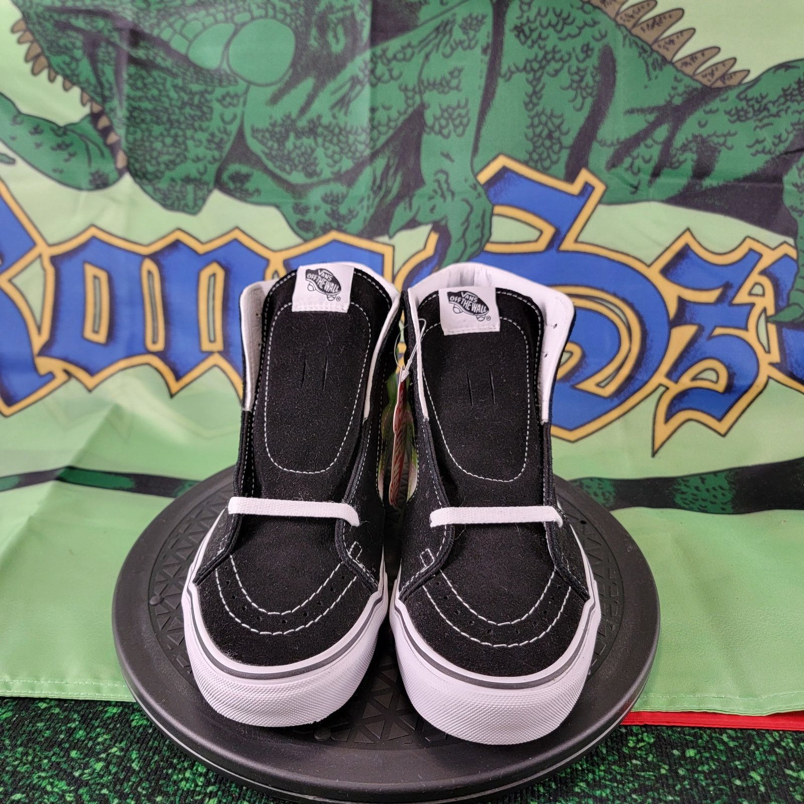 Vans Vans Sk8-Hi 'Flame Black White' Sz 8M 9.5W VN0A4U3CXEY NWOB Size US 8 / EU 41 - 4 Thumbnail
