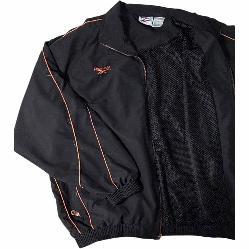 Reebok Vintage 90s Reebok Black Full Zip Windbreaker Jacket Size L Retro Streetwear Size US L / EU 52-54 / 3 - 4 Thumbnail