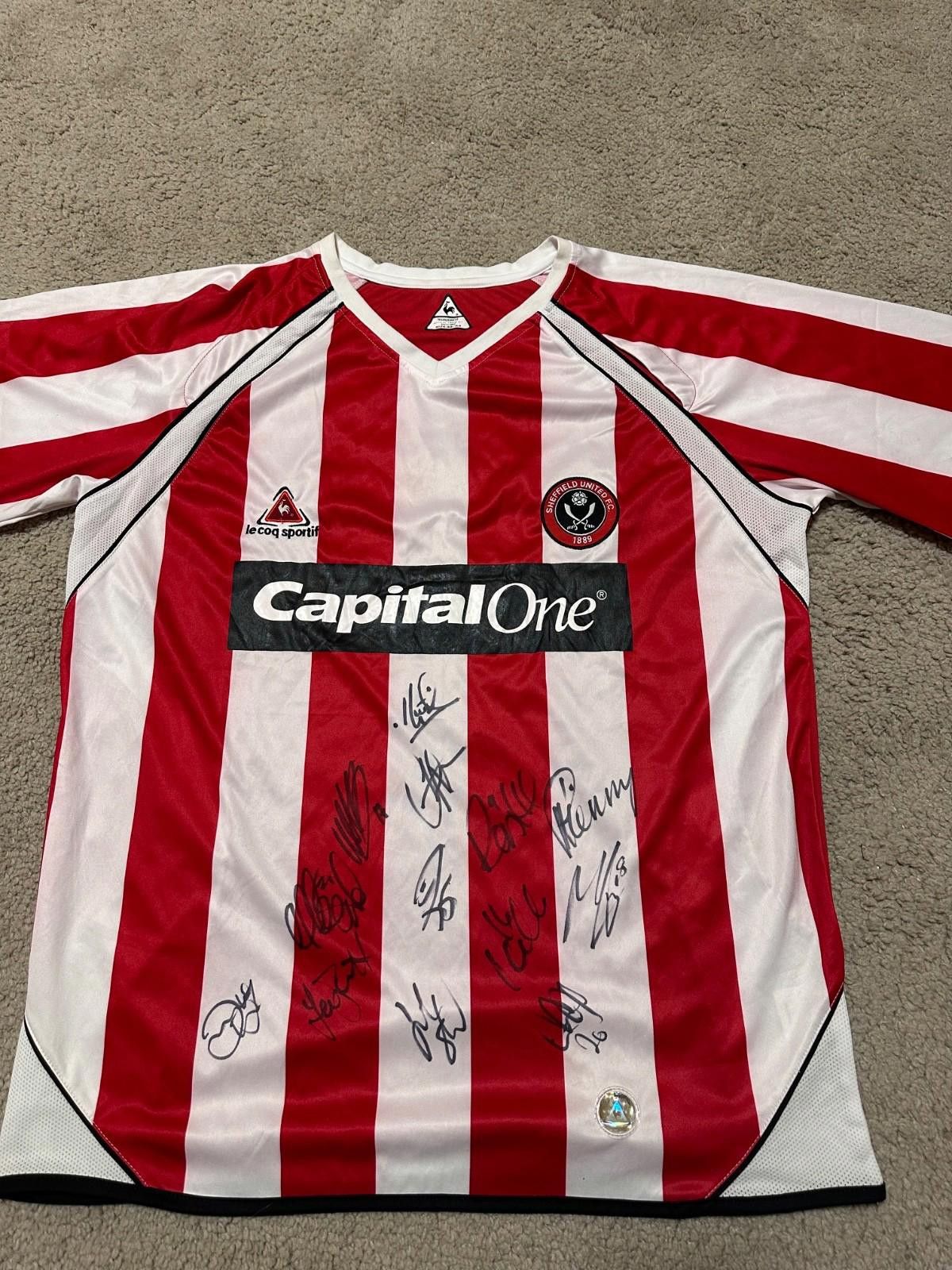 Le Coq Sportif FC SHEFFIELD UNITED 2006/07 SOCCER FOOTBALL SHIRT JERSEY Size ONE SIZE - 3 Thumbnail