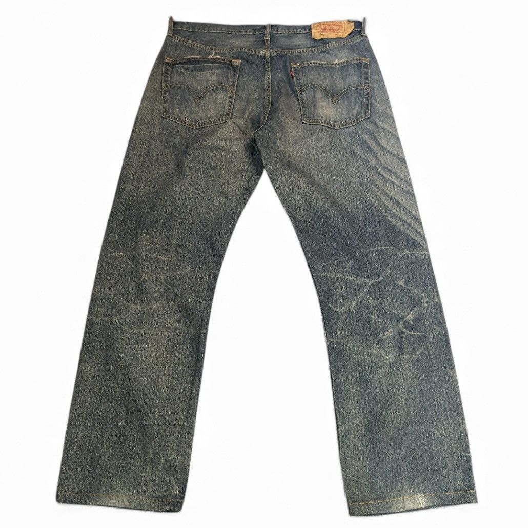 If Six Was Nine 🔥🇺🇸 Vintage 2004 Levis 501 Straight Faded Aging Denim W34 Size US 34 / EU 50 - 3 Thumbnail