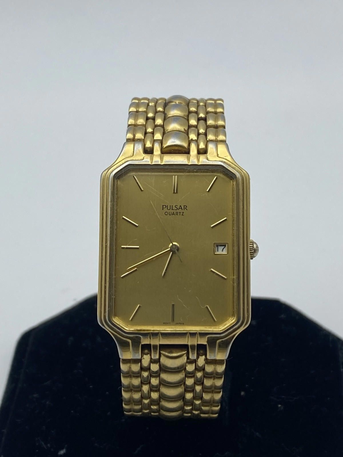 Pulsar Pulsar V722-X104 Date "Classic Rectangle Mens Watch Size ONE SIZE - 2 Thumbnail