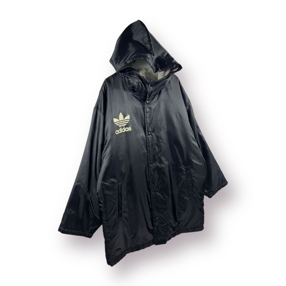 Adidas 🔥 Vtg 90's Adidas Trefoil sportwear long jacket big logo Size US L / EU 52-54 / 3 - 4 Thumbnail