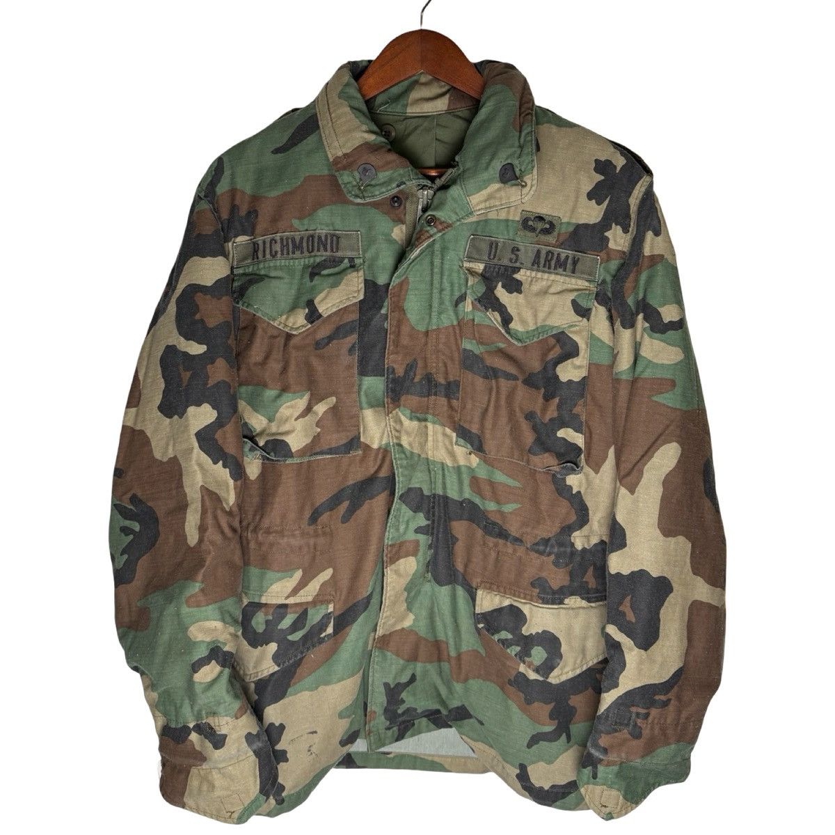 Other US Army M65 Field Jacket Small Reg Woodland Camo Cold Weathr Size US S / EU 44-46 / 1 - 1 Thumbnail