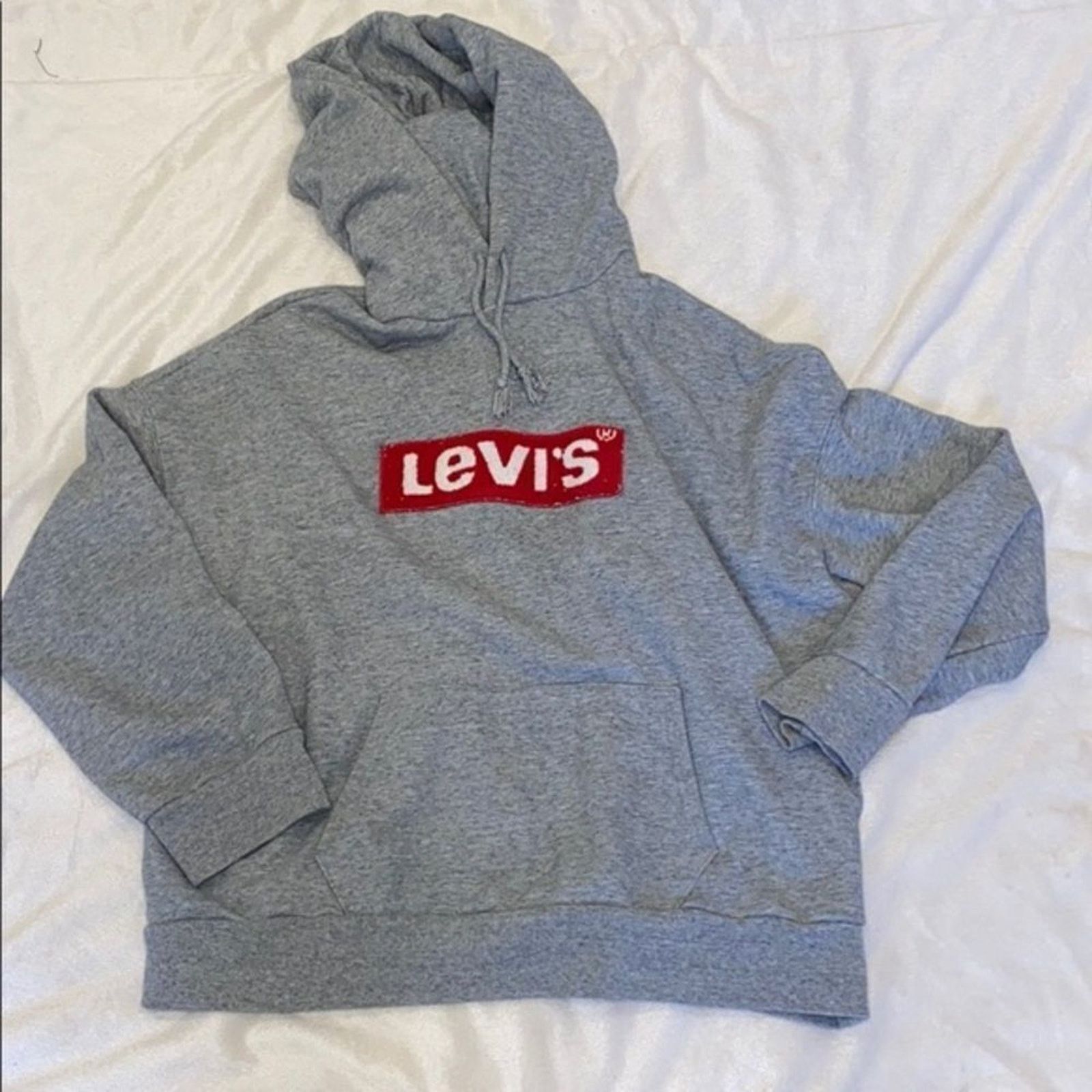 Levi's Levi's Logo Patch Oversize Hoodie in Gray | Size S Size S / US 4 / IT 40 - 2 Thumbnail