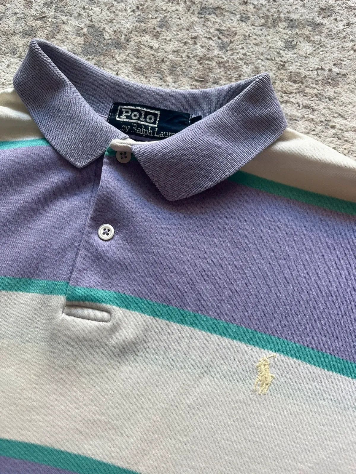 Polo Ralph Lauren Polo Ralph Lauren Sz L Soft Cotton 90s Vintage Polo Shirt Size US L / EU 52-54 / 3 - 2 Thumbnail