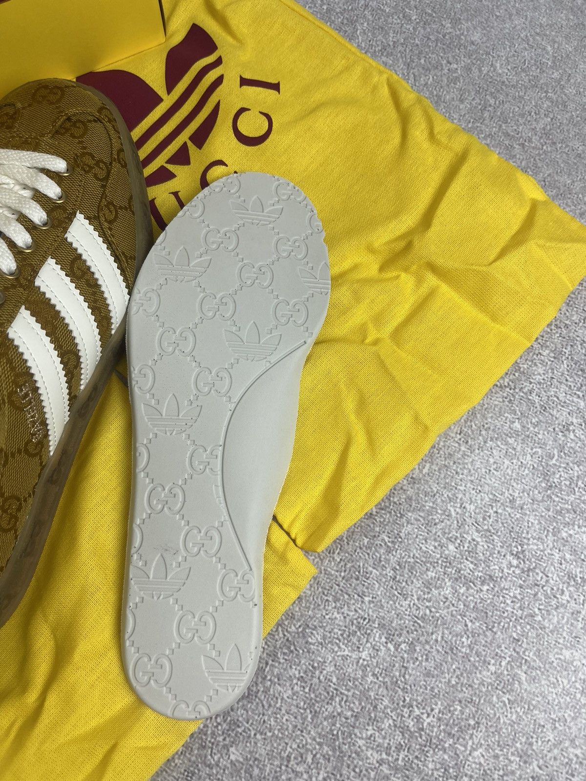 Adidas × Gucci Adidas x Gucci Gazelle GG Monogram Sneakers Size 38 2/3 Size US 7 / IT 37 - 15 Thumbnail