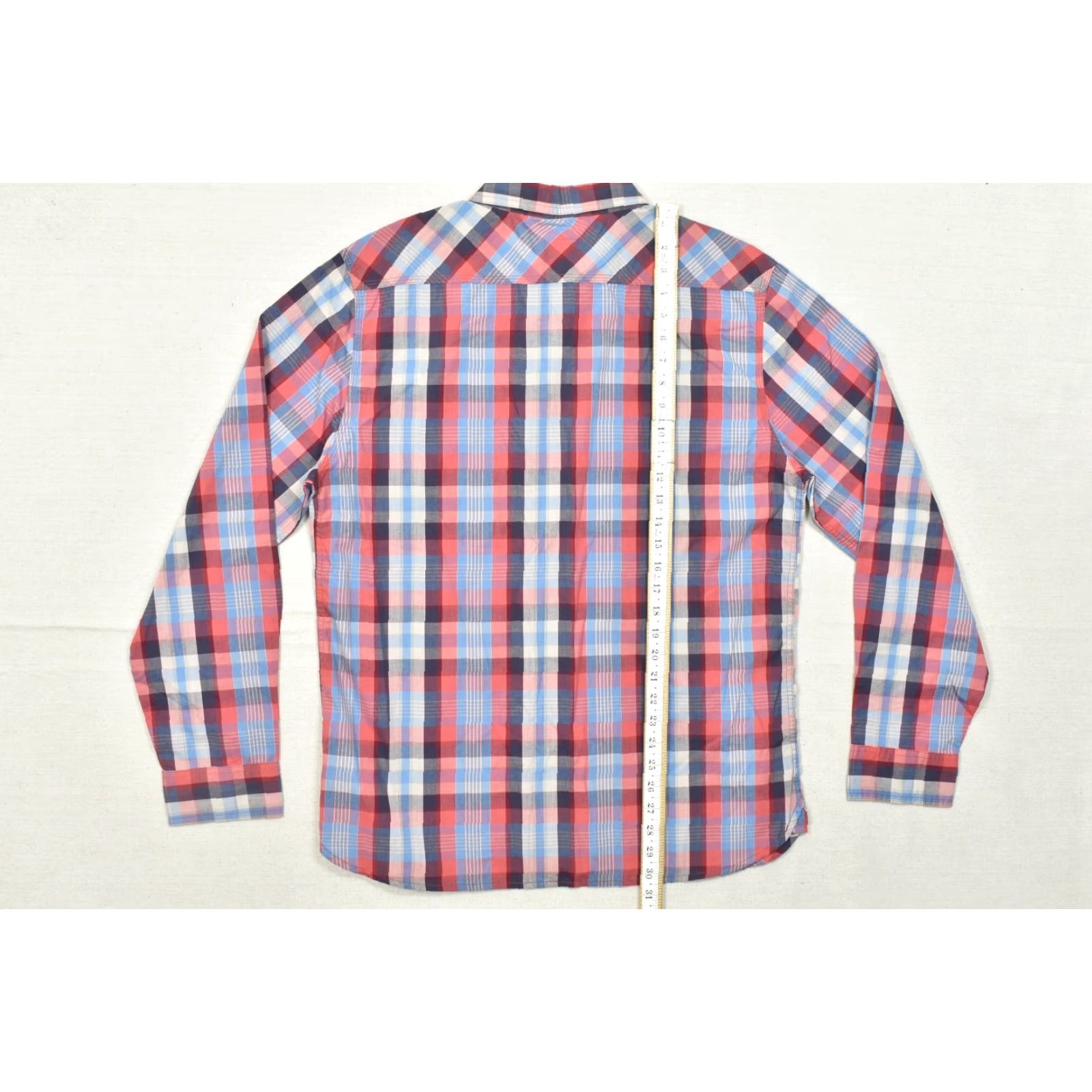 Levi's Levi's Mens XL Button Up Shirt Plaid Long Sleeve Cotton Blue Red Standard Fit Casual Size US XL / EU 56 / 4 - 4 Thumbnail