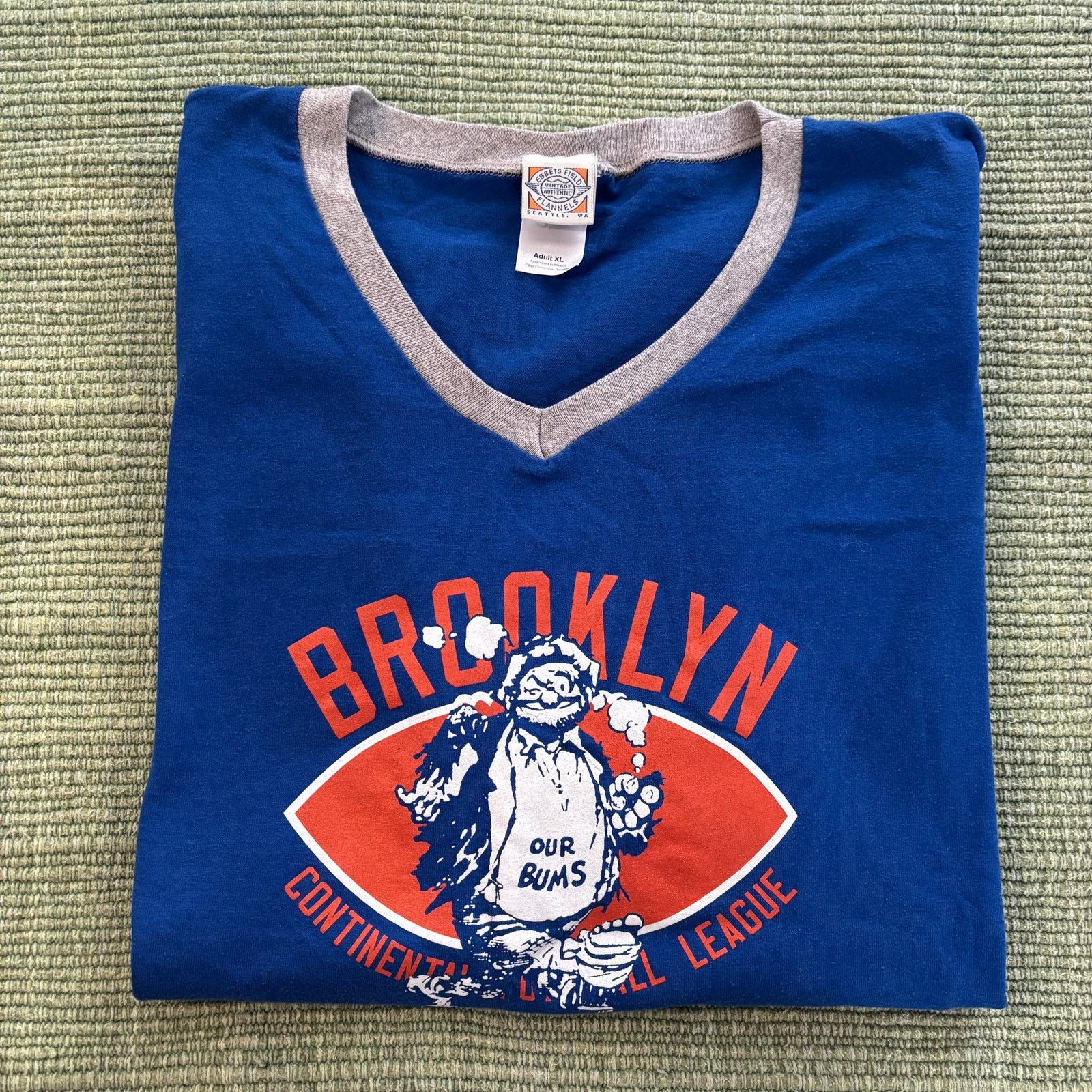 Vintage Ebbets Field Retro Brooklyn Dodgers 40s Style Our Bums Shirt Size US XL / EU 56 / 4 - 10 Thumbnail