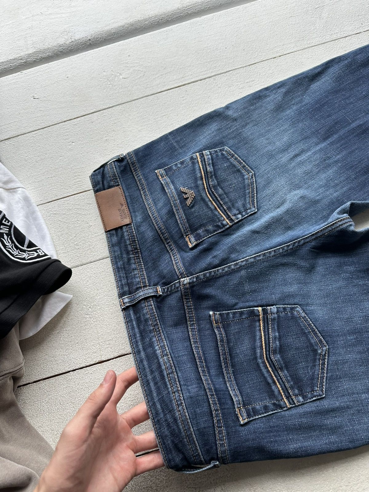 Armani 🚨Gothic Armani Regular Slim relax Flared Jeans Womens Size 32" / US 10 / IT 46 - 15 Thumbnail