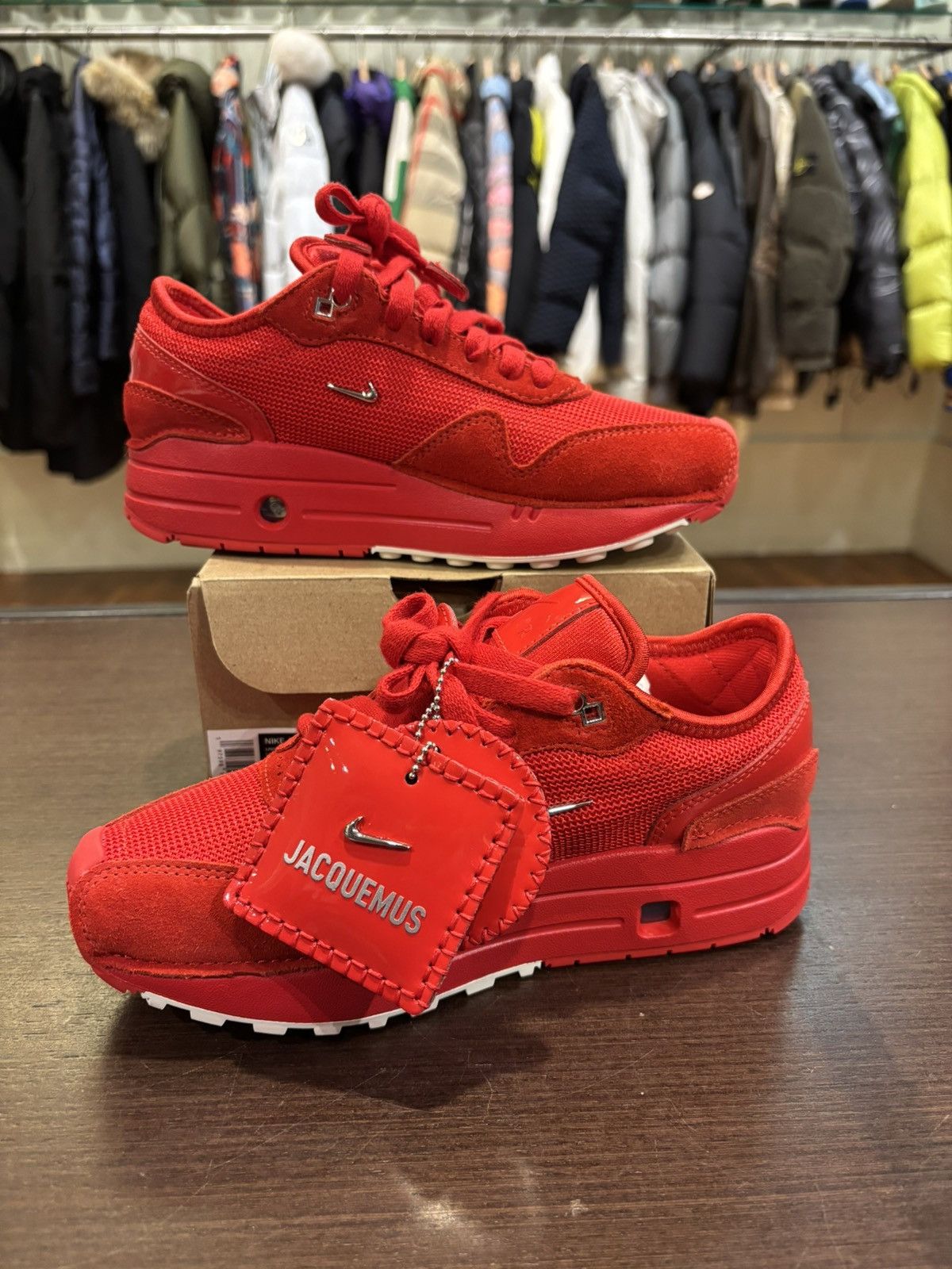 Jacquemus × Nike Nike Air Max 1 ‘86 Jacquemus Mystic Red Size US 5 / IT 35 - 2 Thumbnail