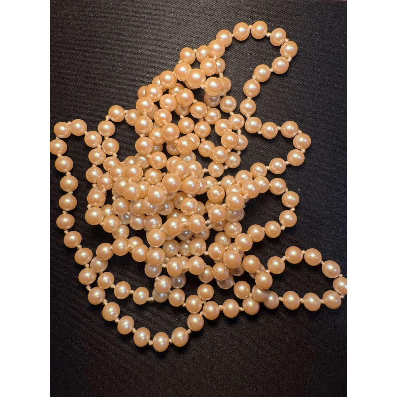 Other Vintage 74in Faux Pearl with Barrel Clasp Necklace Size ONE SIZE - 1 Thumbnail