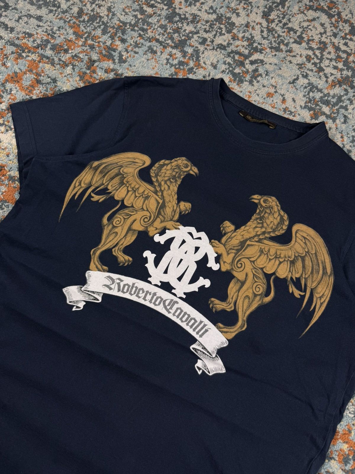 Roberto Cavalli Vintage Y2K Roberto Cavalli graphic print tee tshirt Size US L / EU 52-54 / 3 - 3 Thumbnail