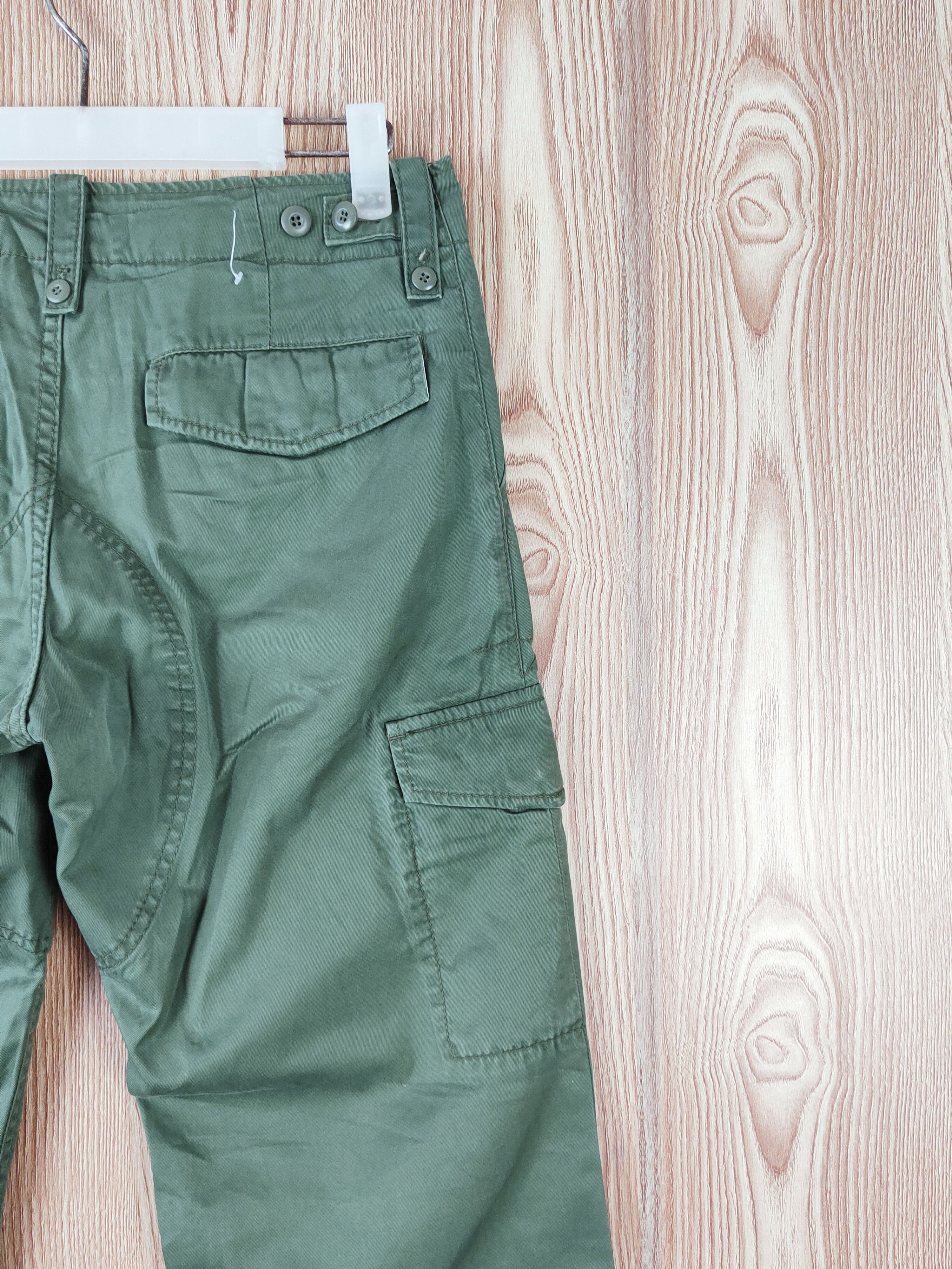 Japanese Brand Natural Beauty Basic Green Multipocket Cargo Pants #W926 Size US 29 - 10 Thumbnail