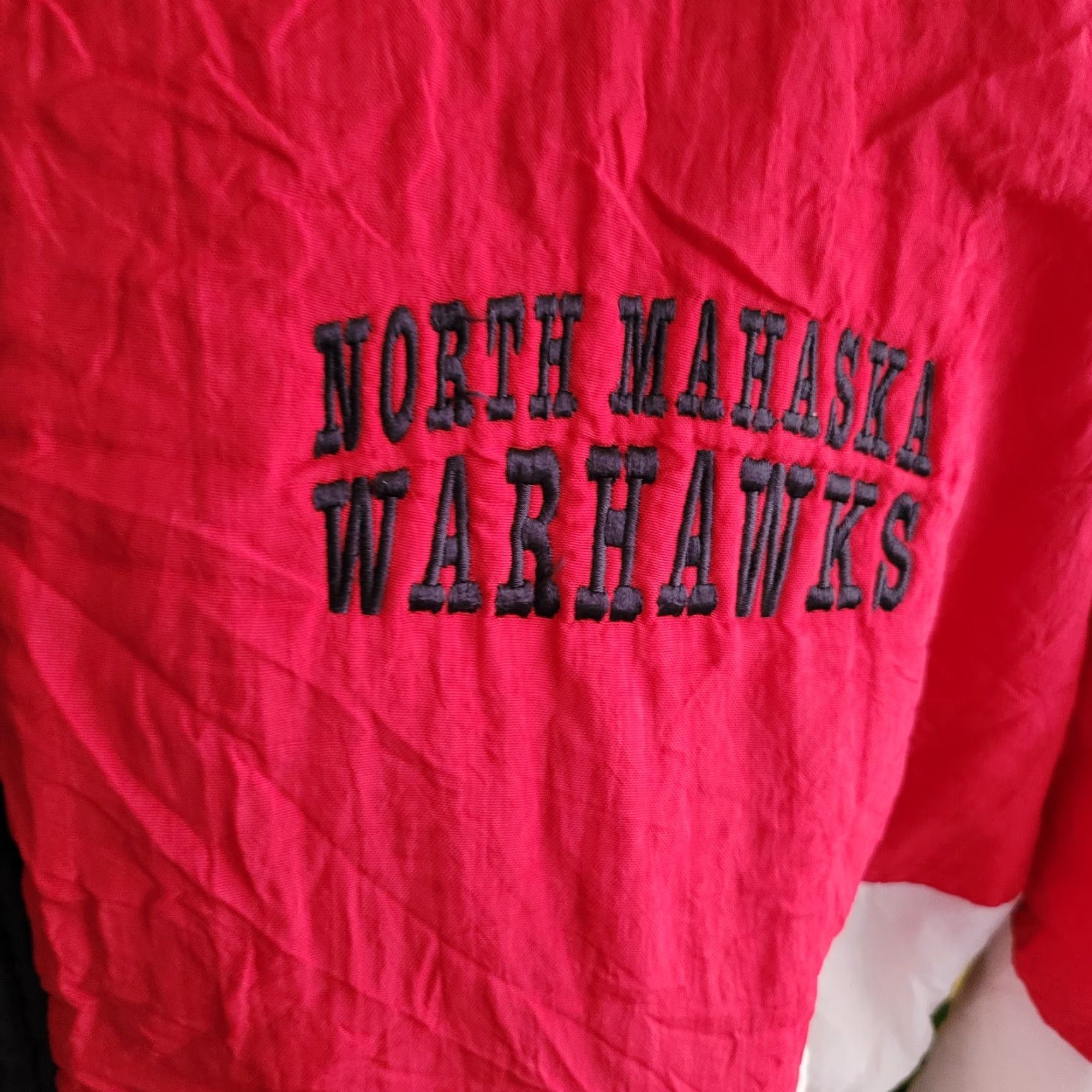 Holloway Holloway North Mahaska Warhawks Baseball Jacket XL Men Red Black White Size US XL / EU 56 / 4 - 4 Thumbnail