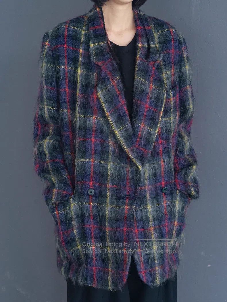 Kenzo Kenzo Red and green tartan wool jacket Size M / US 6-8 / IT 42-44 - 5 Thumbnail