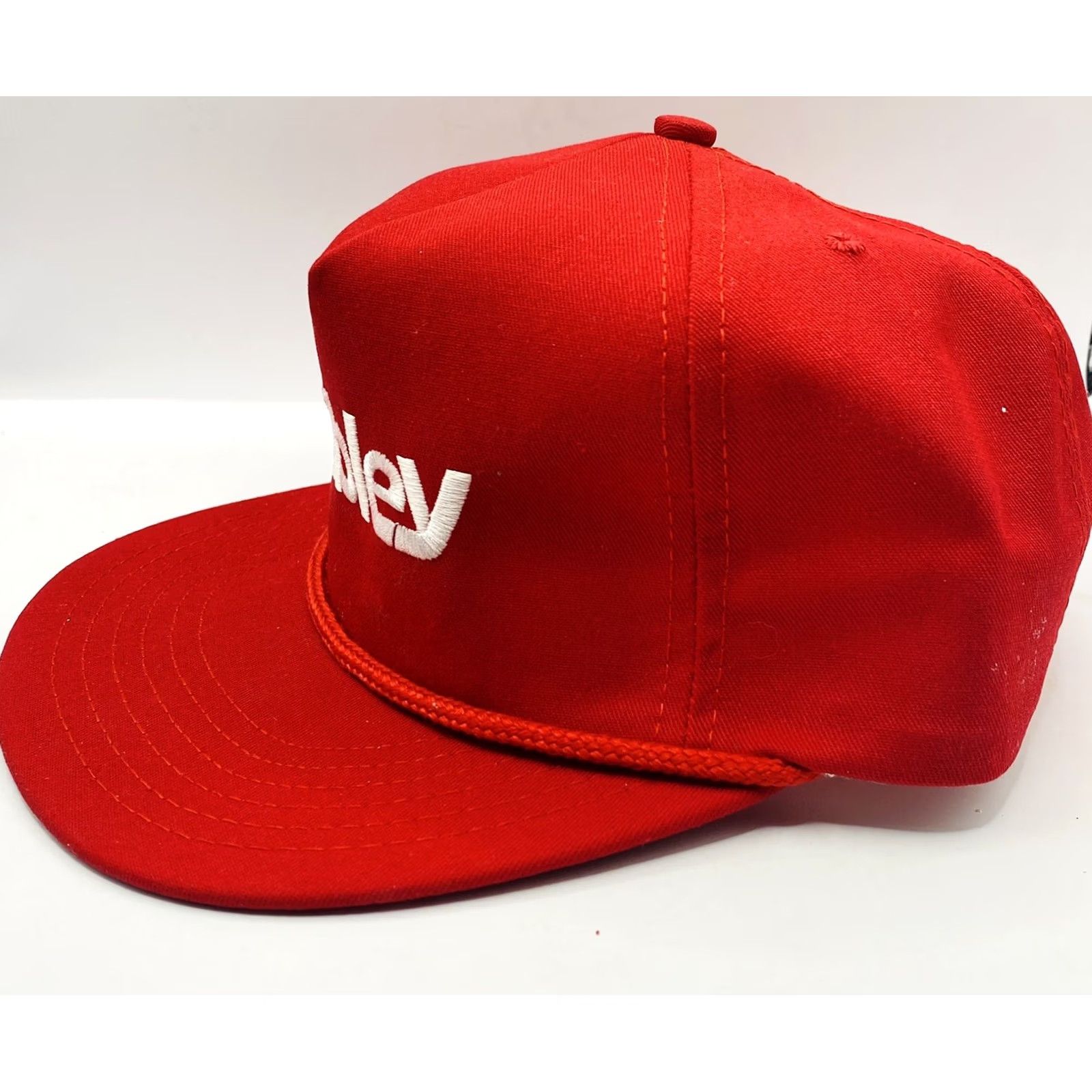 Vintage VINTAGE Snap-Back Baseball Cap Men Red Sibley Corp Adjustable Hat Cap Canvas Cotton Polyester USA Logo 90s? Size ONE SIZE - 3 Thumbnail
