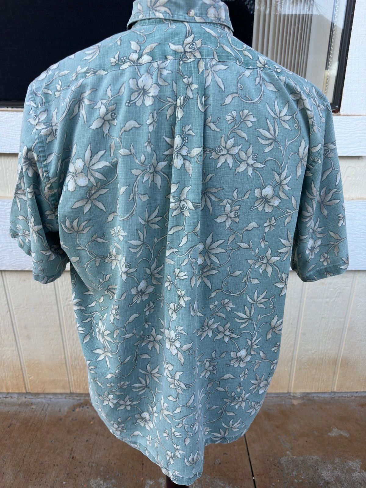 Reyn Spooner PreOwned Reyn Spooner Hawaiian Print Green Men's L Size US L / EU 52-54 / 3 - 2 Thumbnail