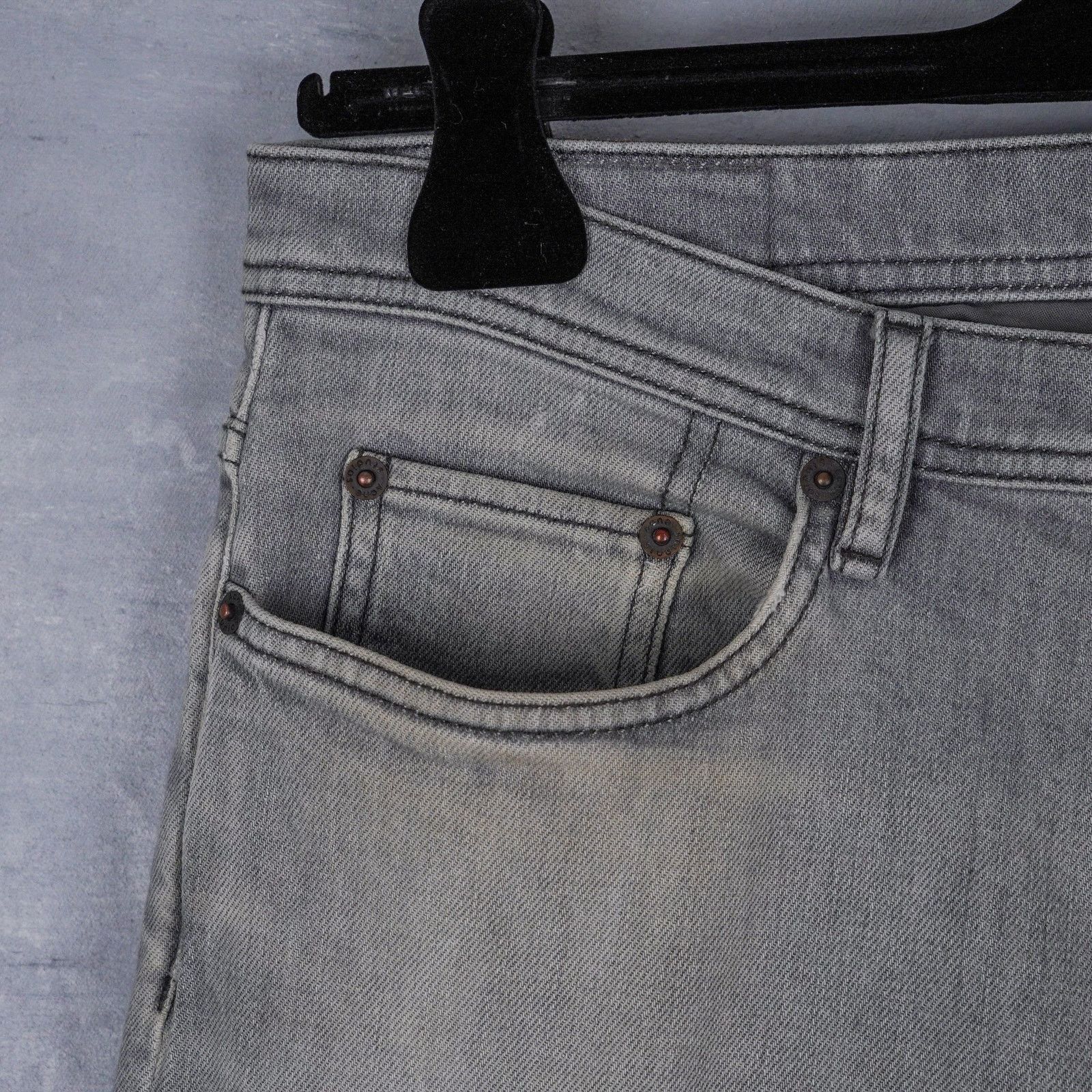 Acne Studios Acne studios river worn gray denim slim fit jeans pants Size US 31 - 6 Thumbnail