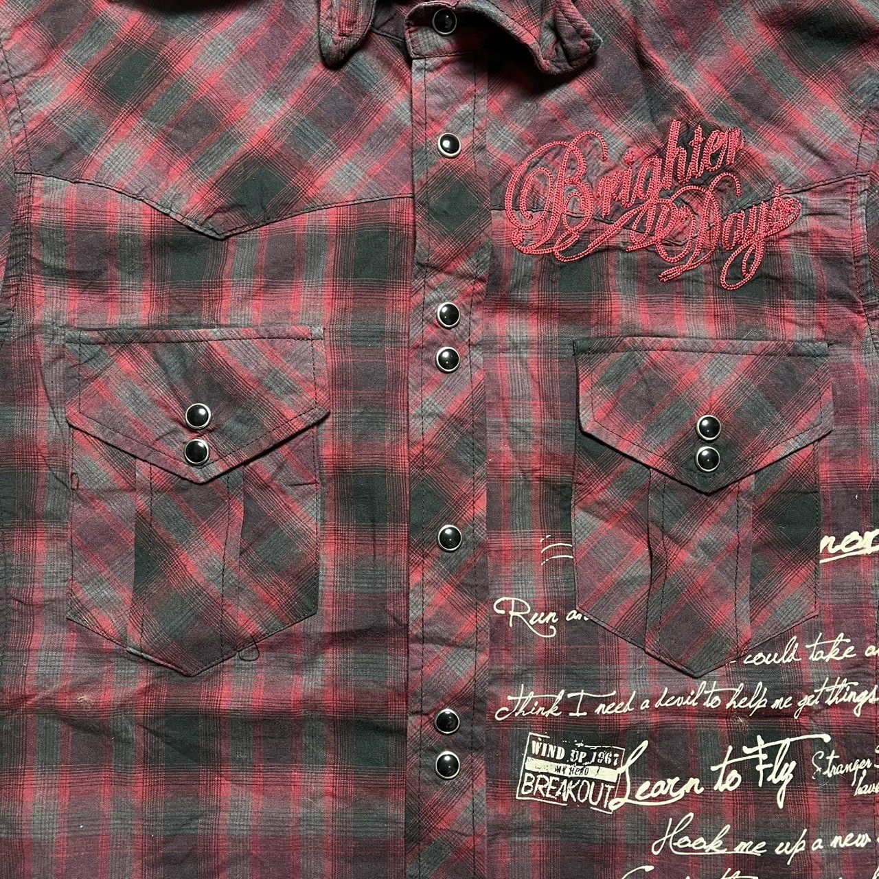Japanese Brand × semanticdesign Semantic Design Paid Short Sleeve Shirt Size L / US 10 / IT 46 - 4 Thumbnail