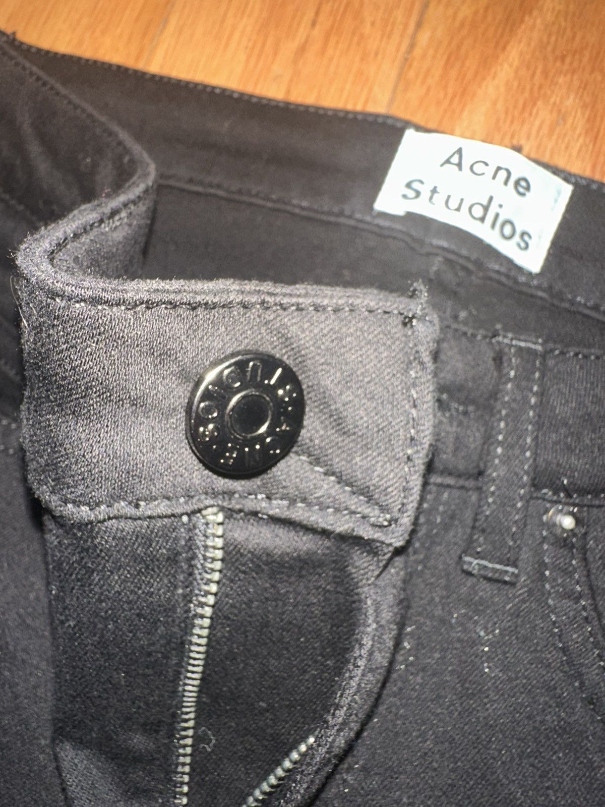Acne Studios Vintage Acne studios Japanese Black denim jeans Size 26" / US 2 / IT 38 - 3 Thumbnail