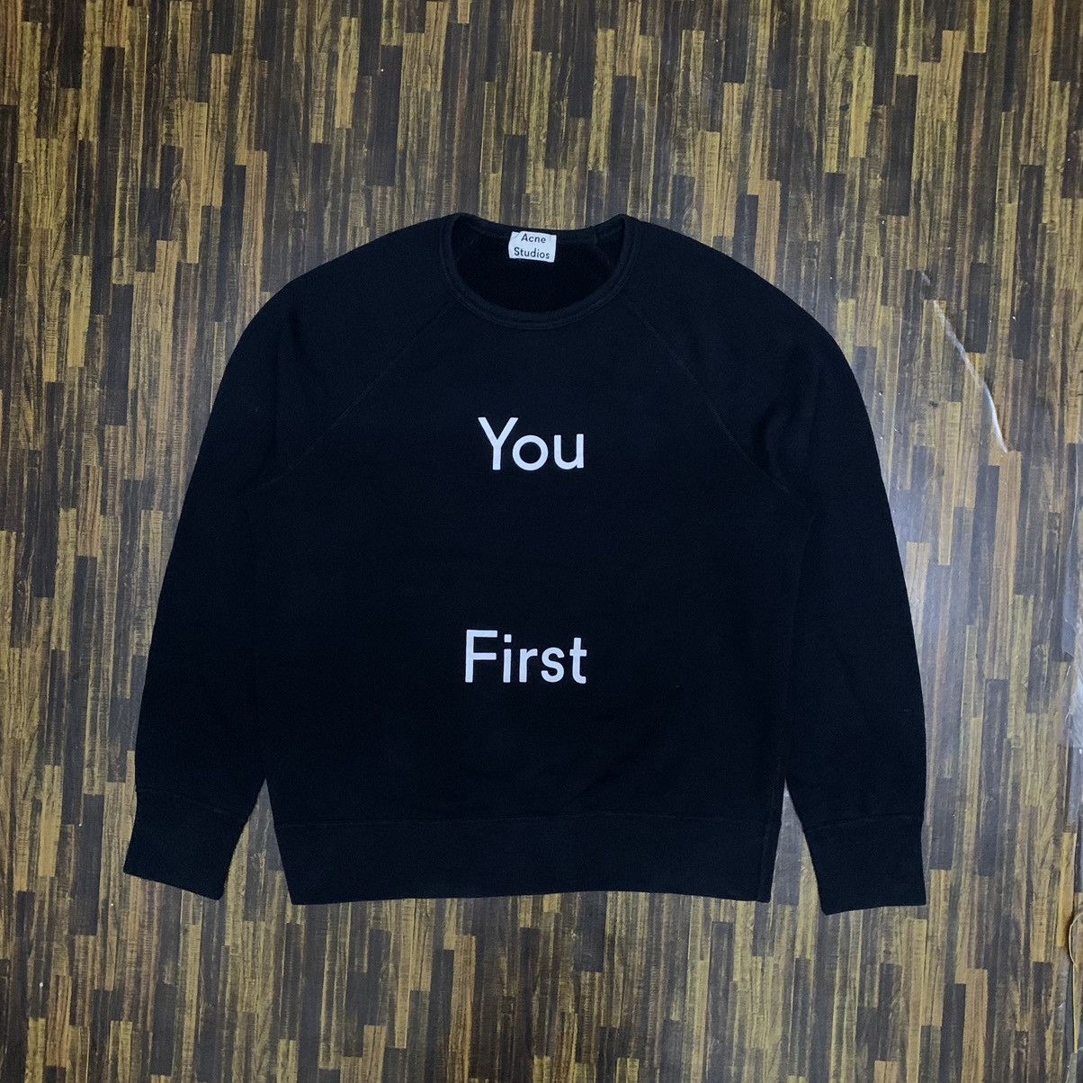 Acne Studios Acne Studios You First black sweatshirt | Grailed