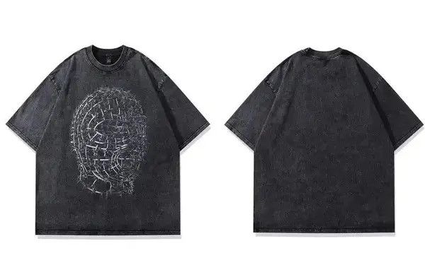 Japanese Brand × Vintage Men Hip Hop Streetwear T Shirt Iron Human Head Model Graphic Size US M / EU 48-50 / 2 - 2 Thumbnail